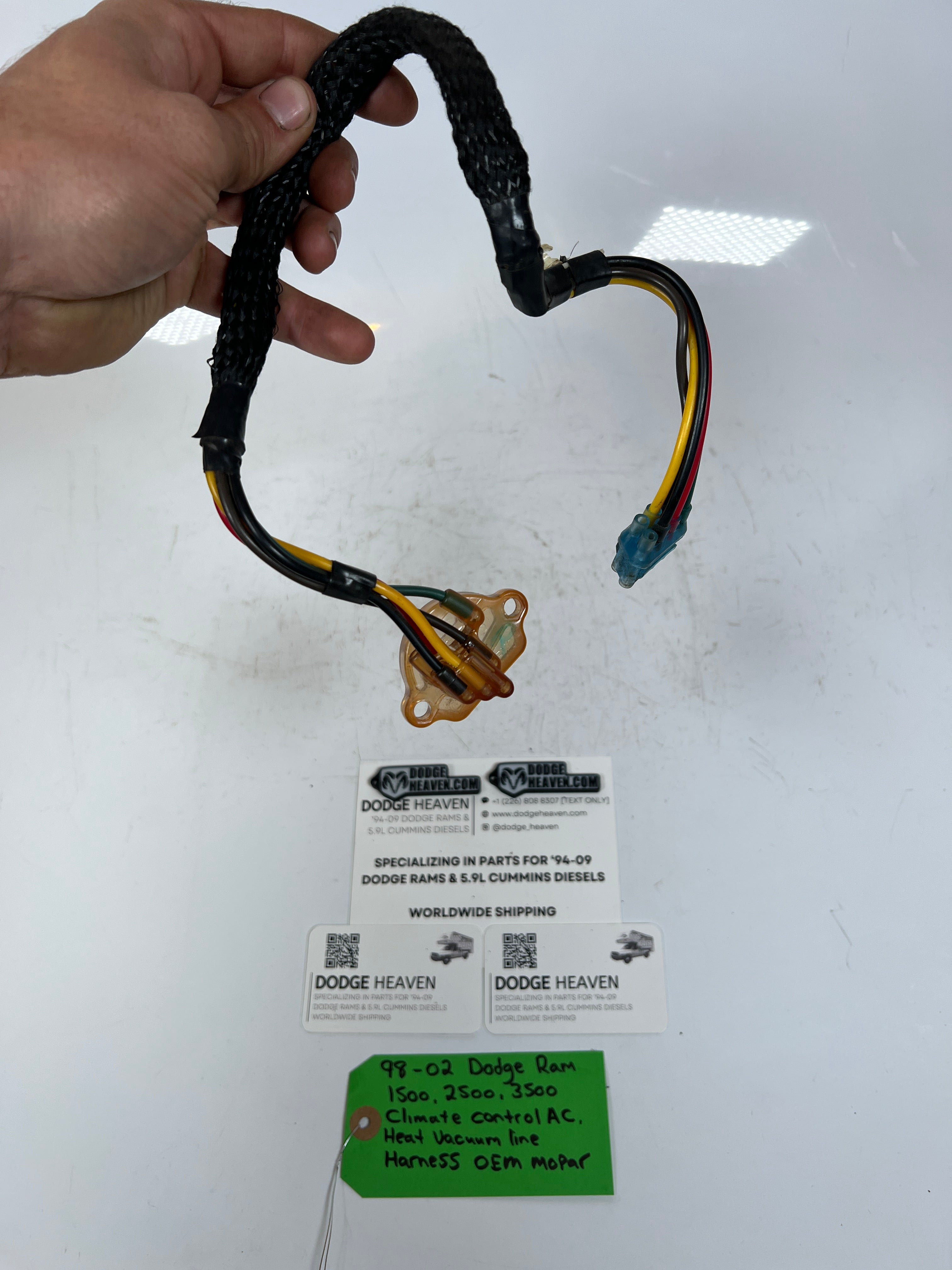 1998-2002 Dodge Ram Climate Control AC Heat HVAC Vacuum Line