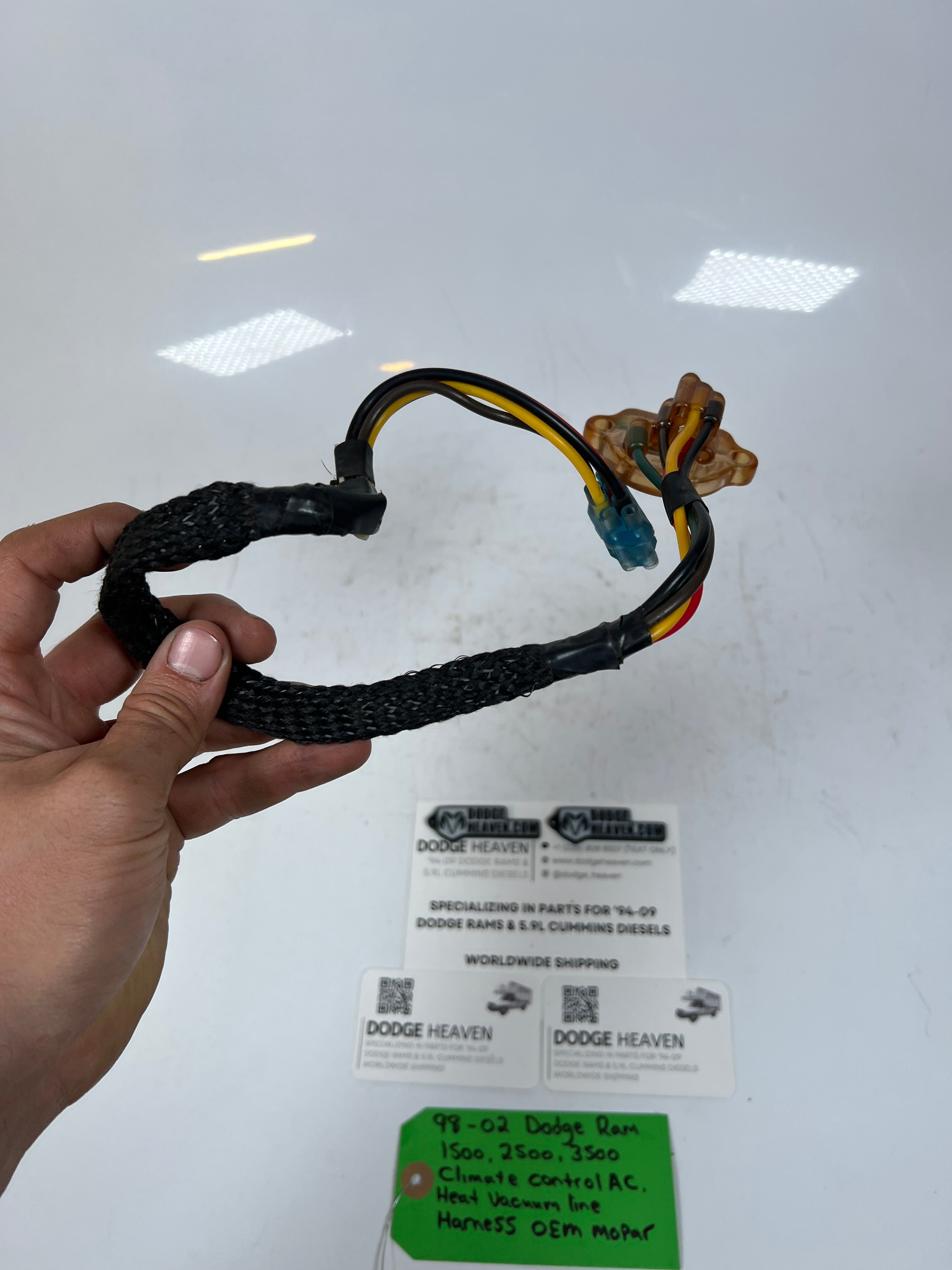 1998-2002 Dodge Ram Climate Control AC Heat HVAC Vacuum Line