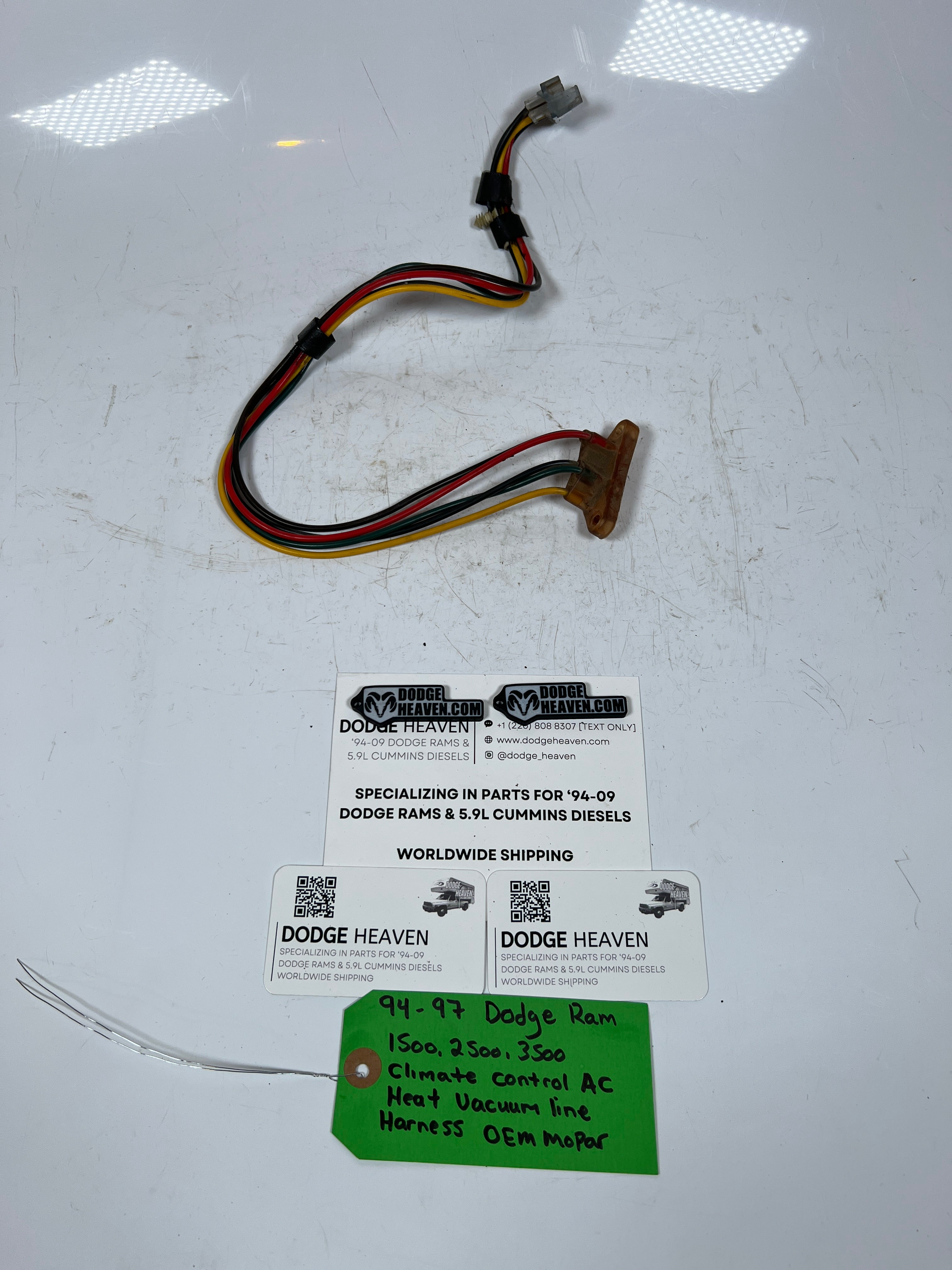 1994-1997 Dodge Ram Climate Control AC Heat HVAC Vacuum Line