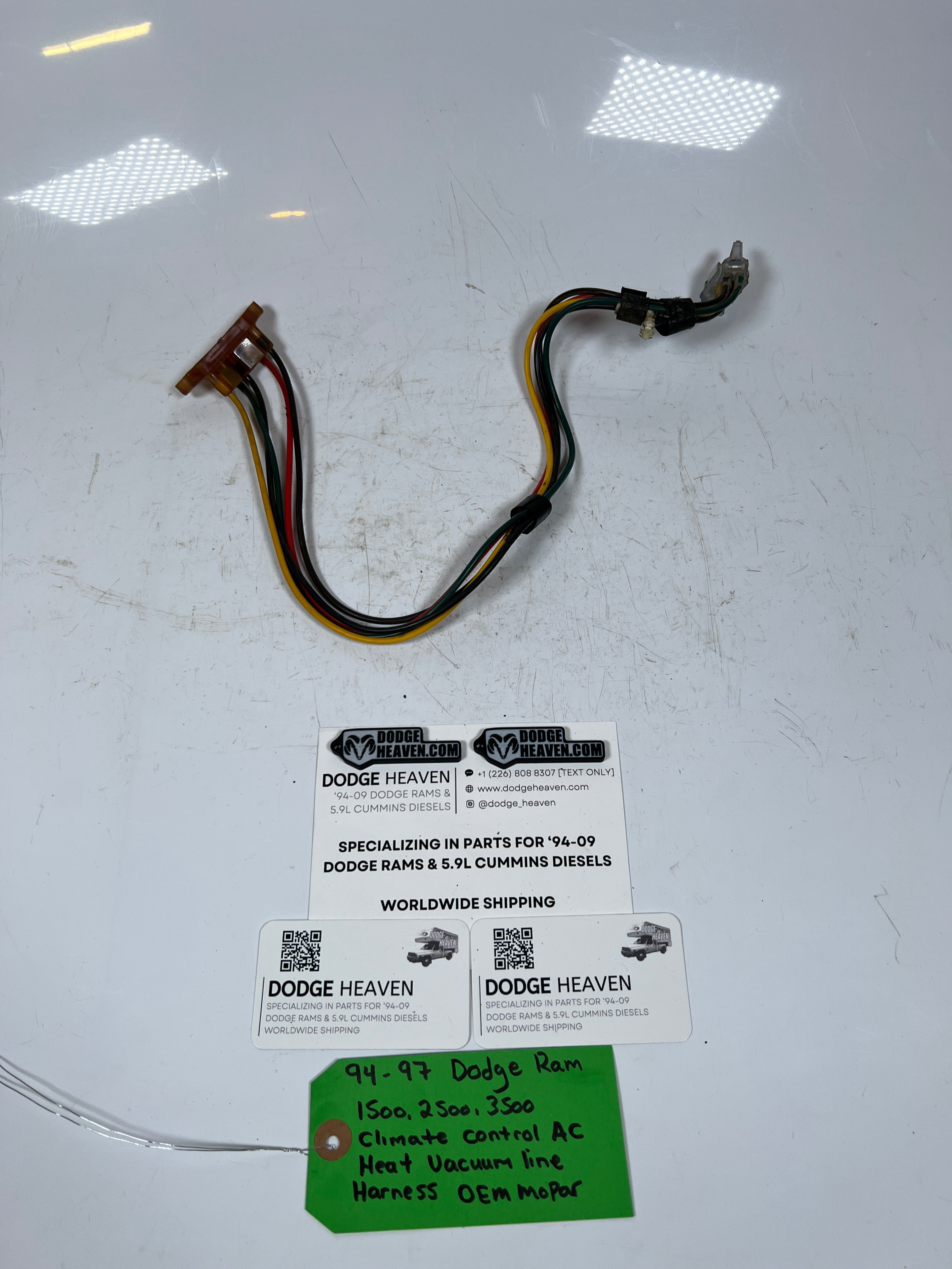 1994-1997 Dodge Ram Climate Control AC Heat HVAC Vacuum Line