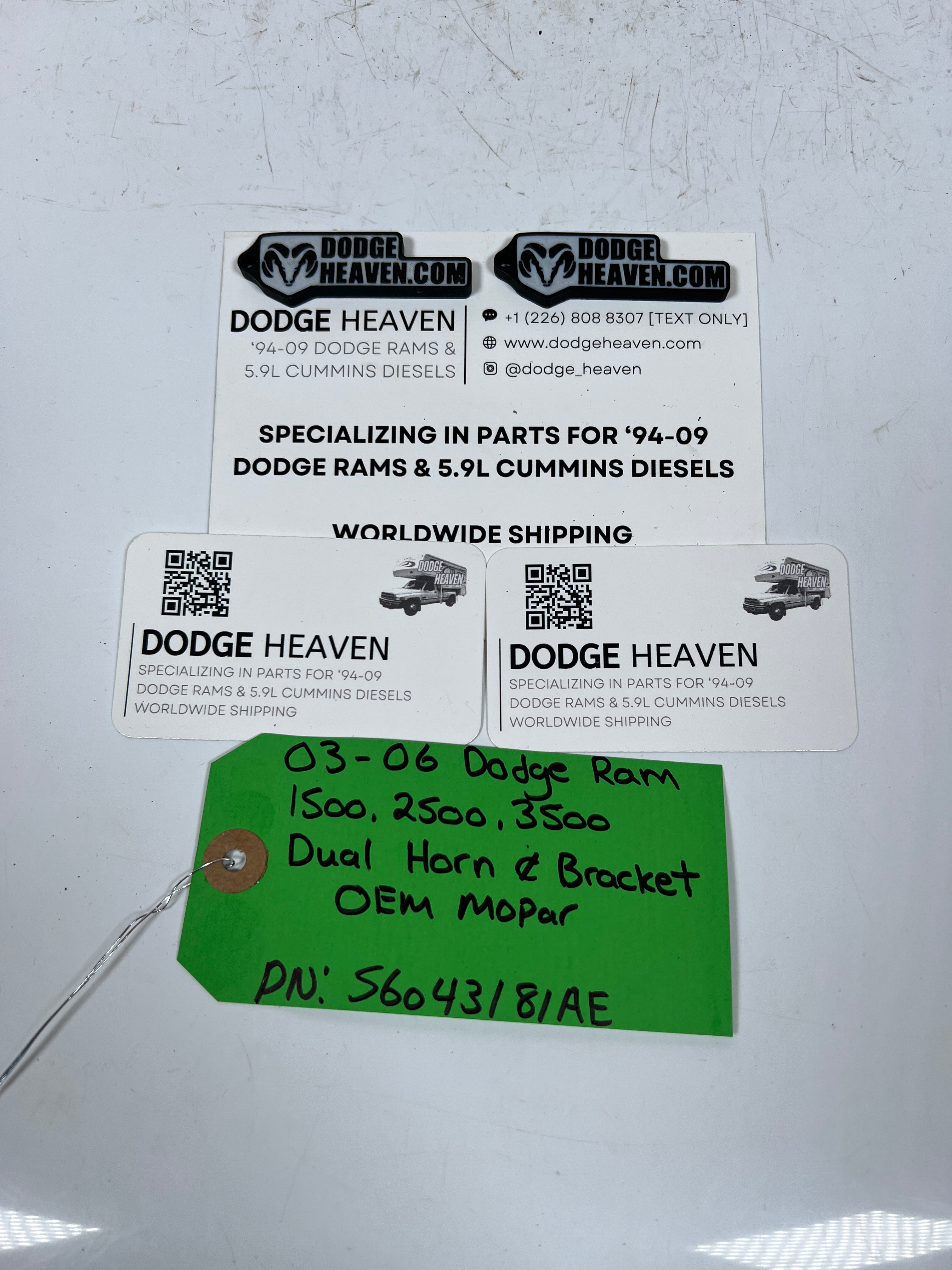 2003-2006 Dodge Ram 1500-3500 Dual Horn & Bracket