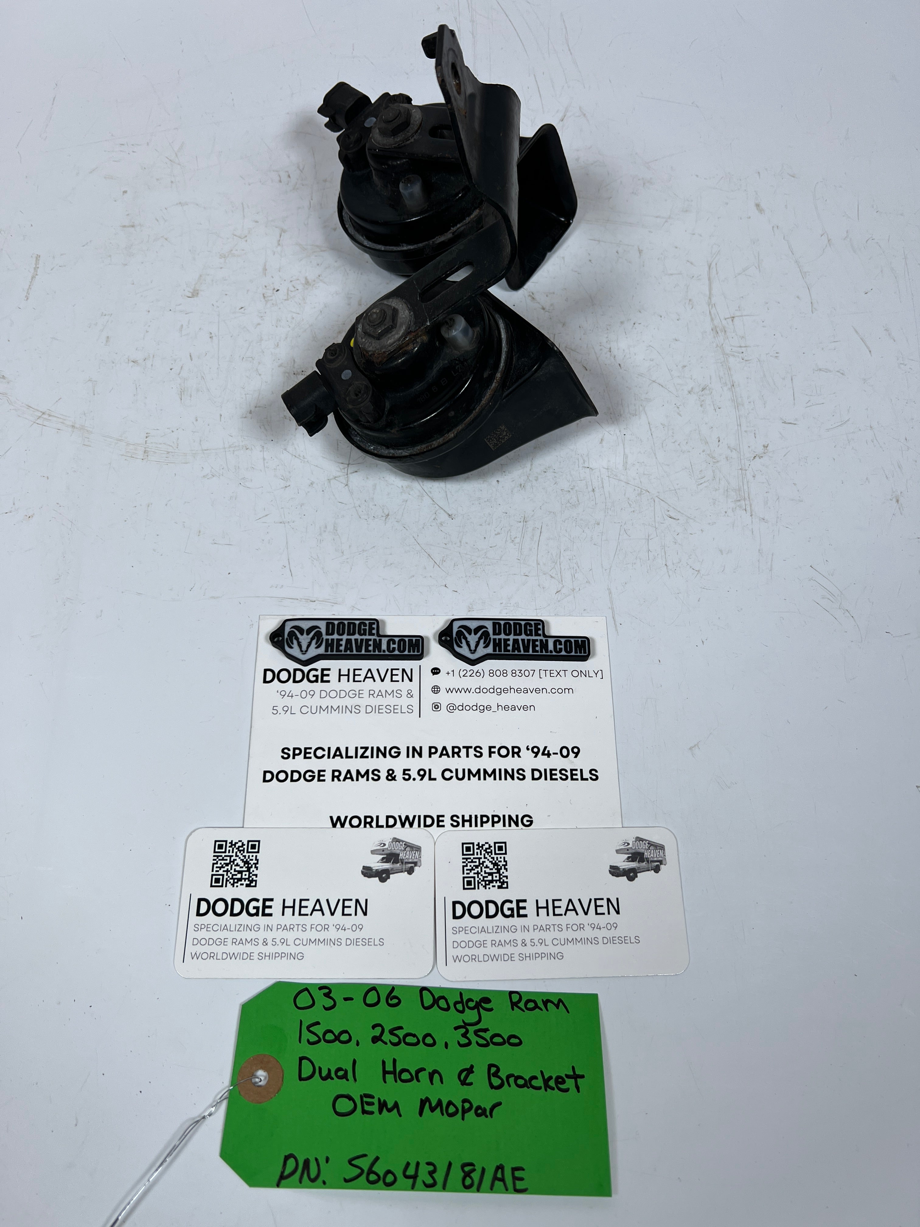 2003-2006 Dodge Ram 1500-3500 Dual Horn & Bracket