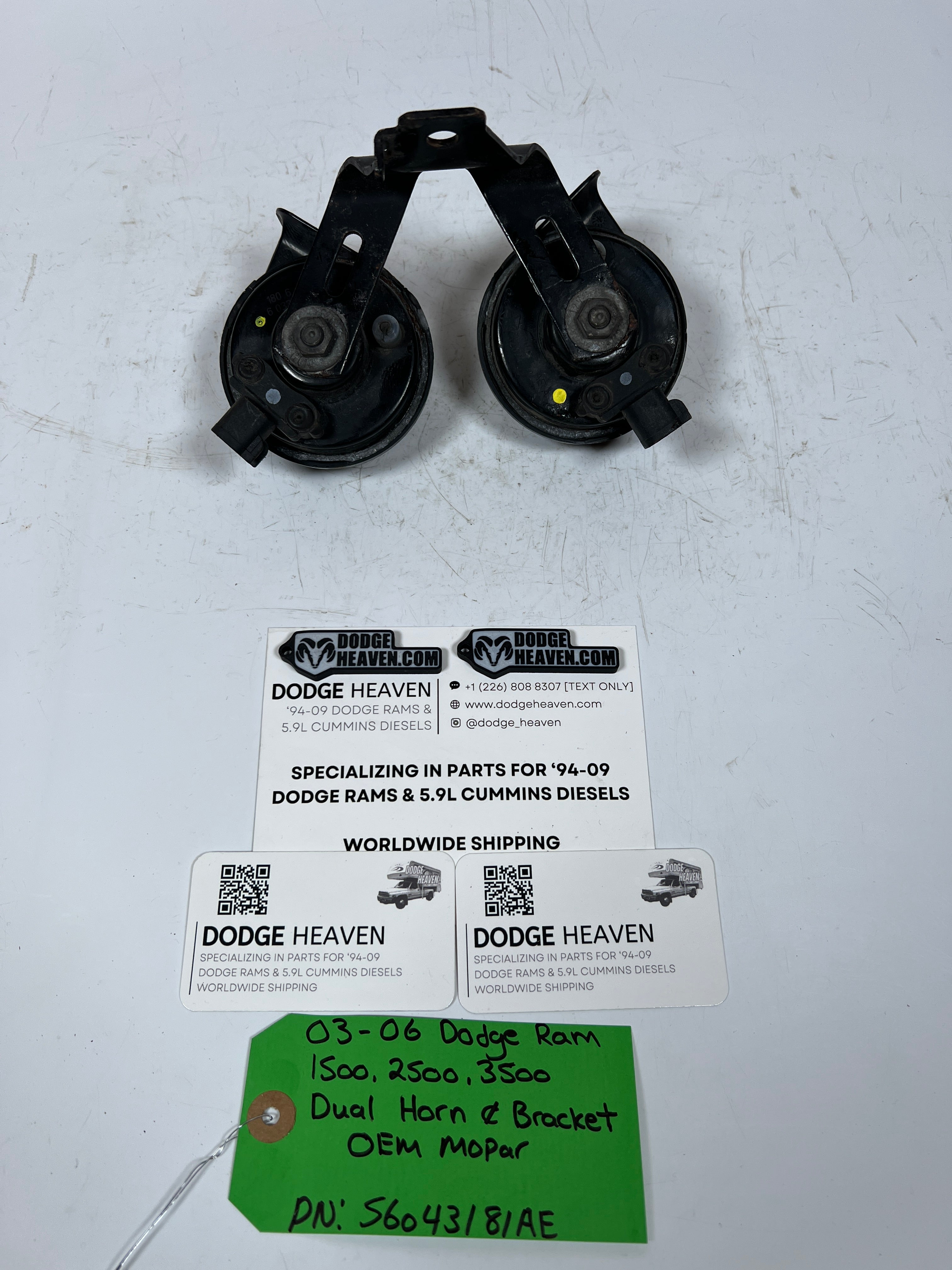 2003-2006 Dodge Ram 1500-3500 Dual Horn & Bracket