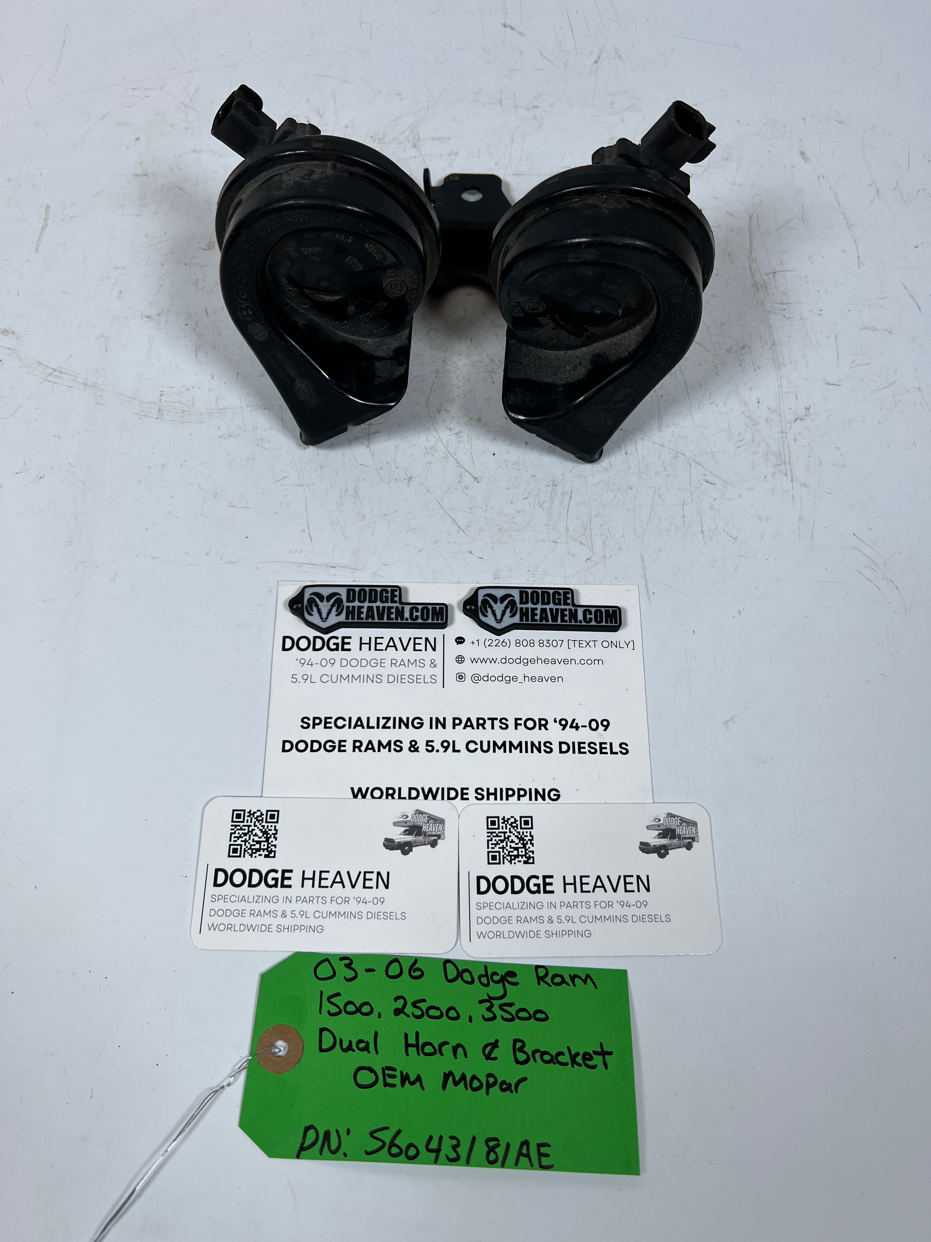 2003-2006 Dodge Ram 1500-3500 Dual Horn & Bracket