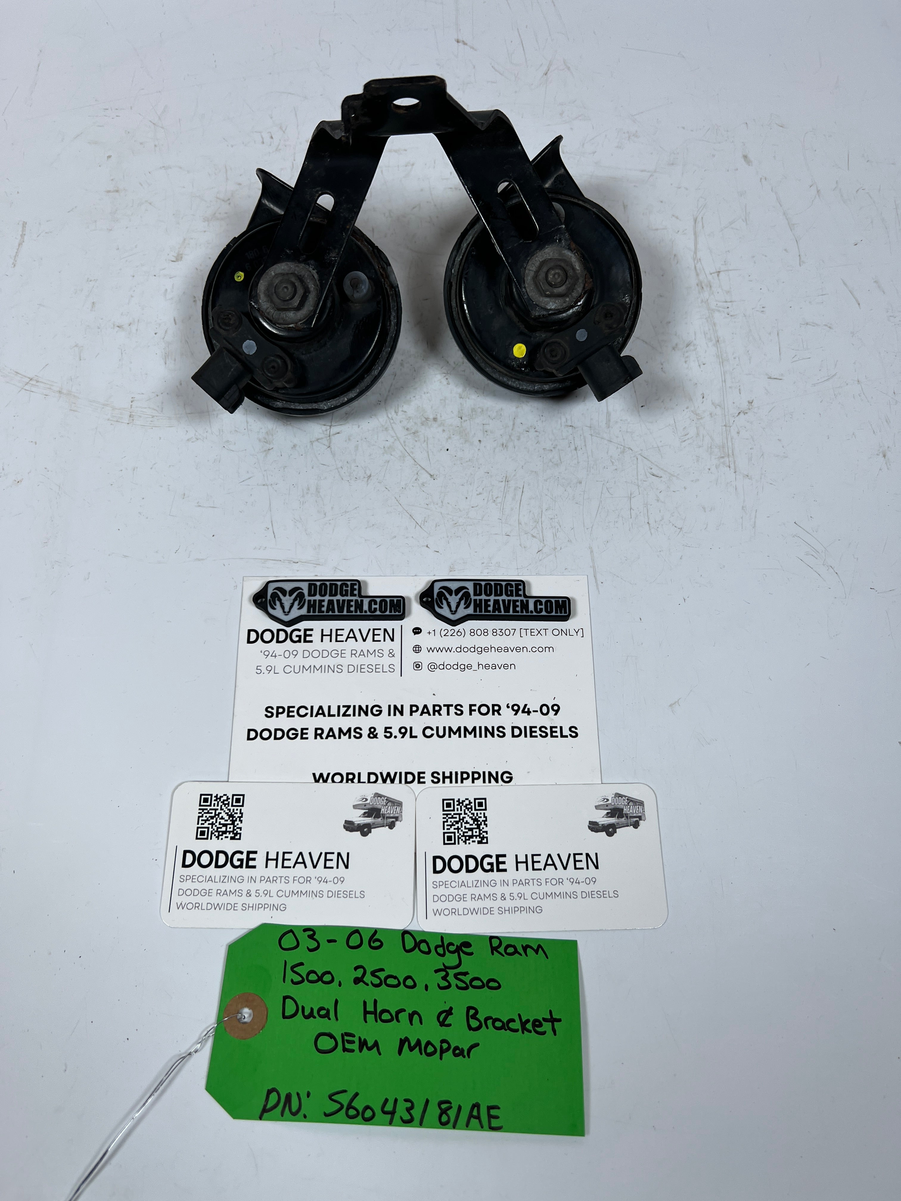 2003-2006 Dodge Ram 1500-3500 Dual Horn & Bracket
