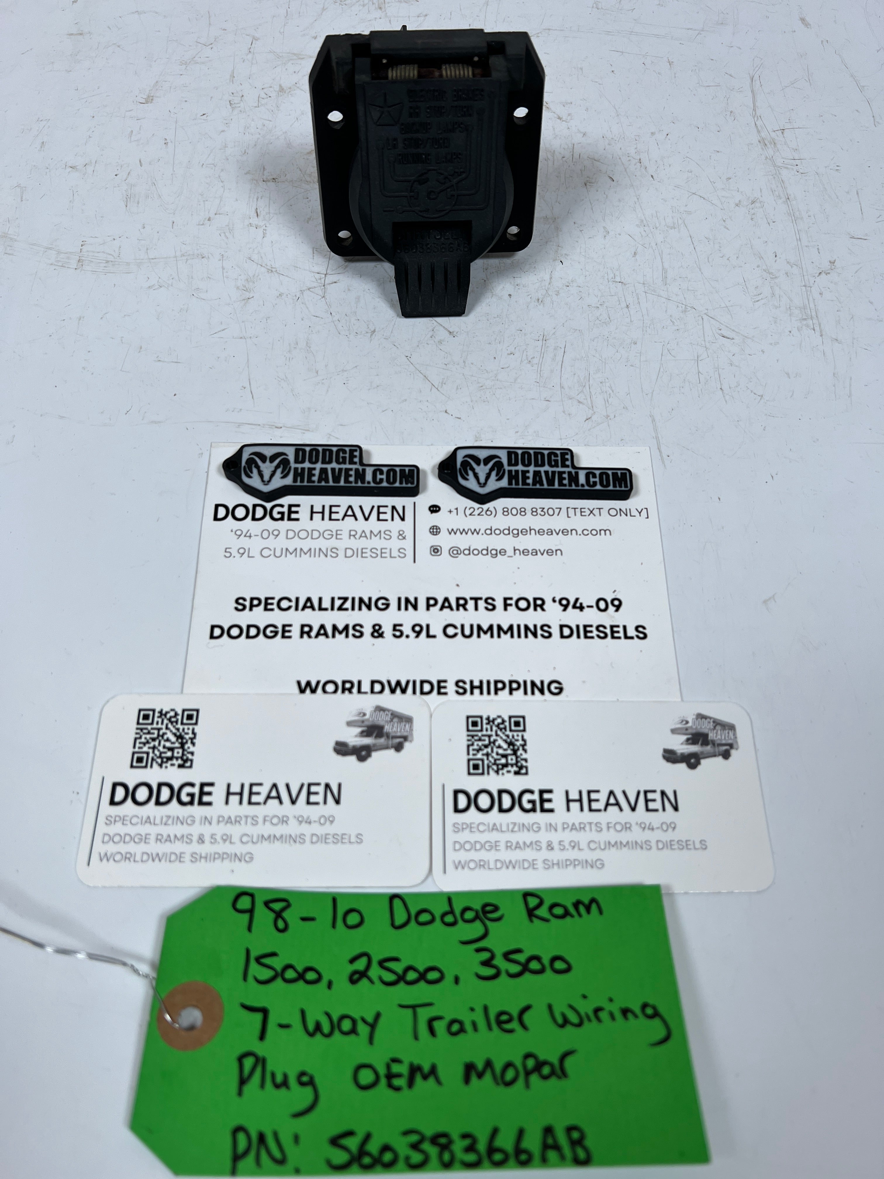 1998-2010 Dodge Ram 1500-3500 7-Way Connector Trailer Wiring Plug