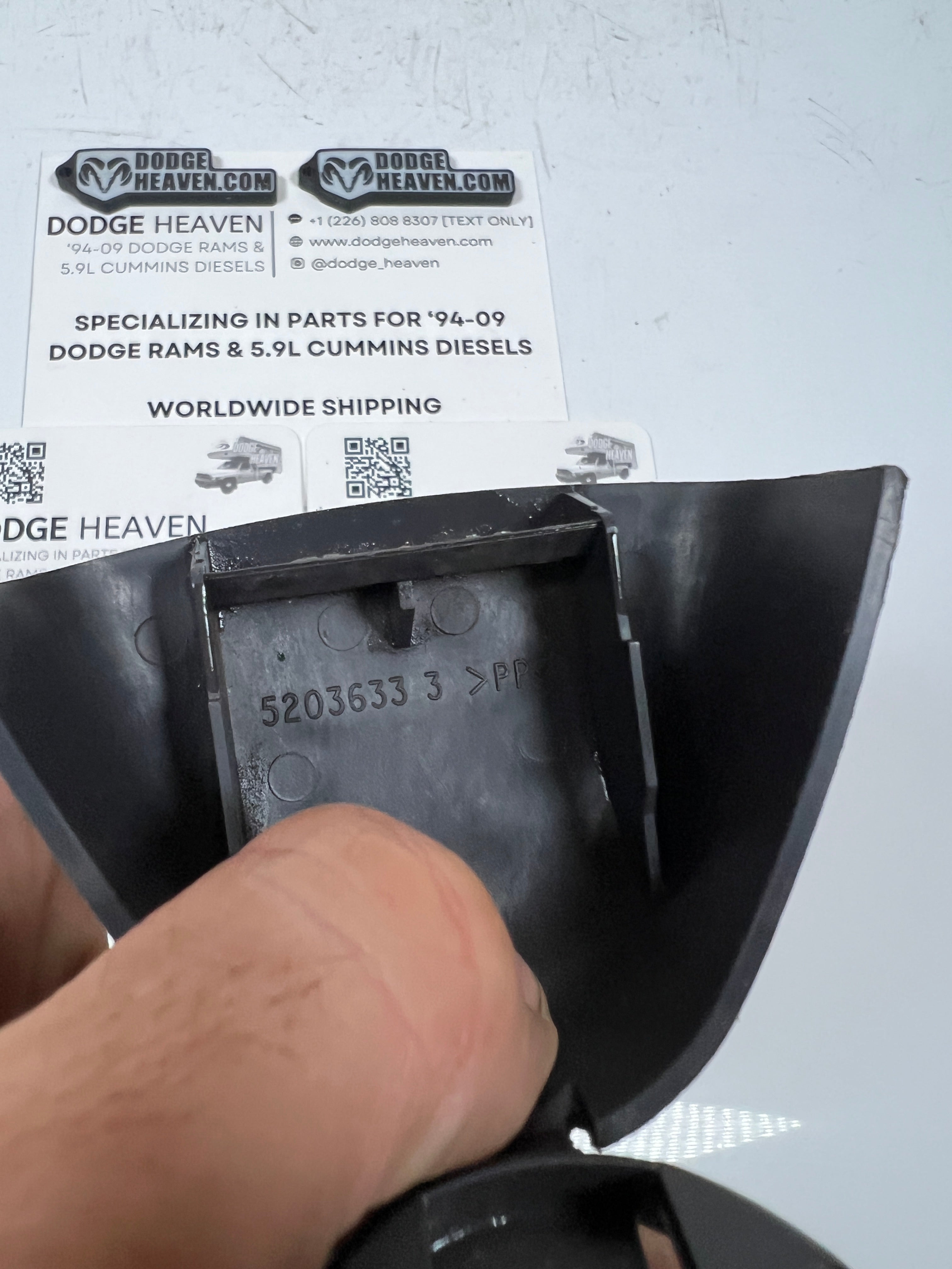 1998-2002 Dodge Ram 1500-3500 Ext Cab Rear Seat Belt Bolt Trim Cover