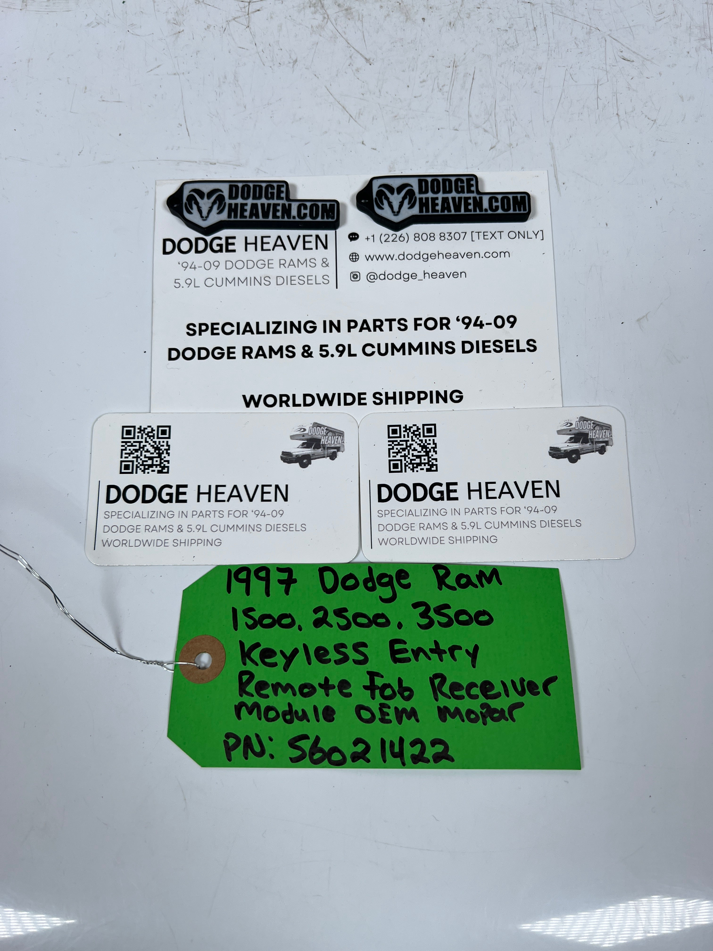 1997-1997 Dodge Ram 1500-3500 Keyless Entry Remote Rob Receiver Module