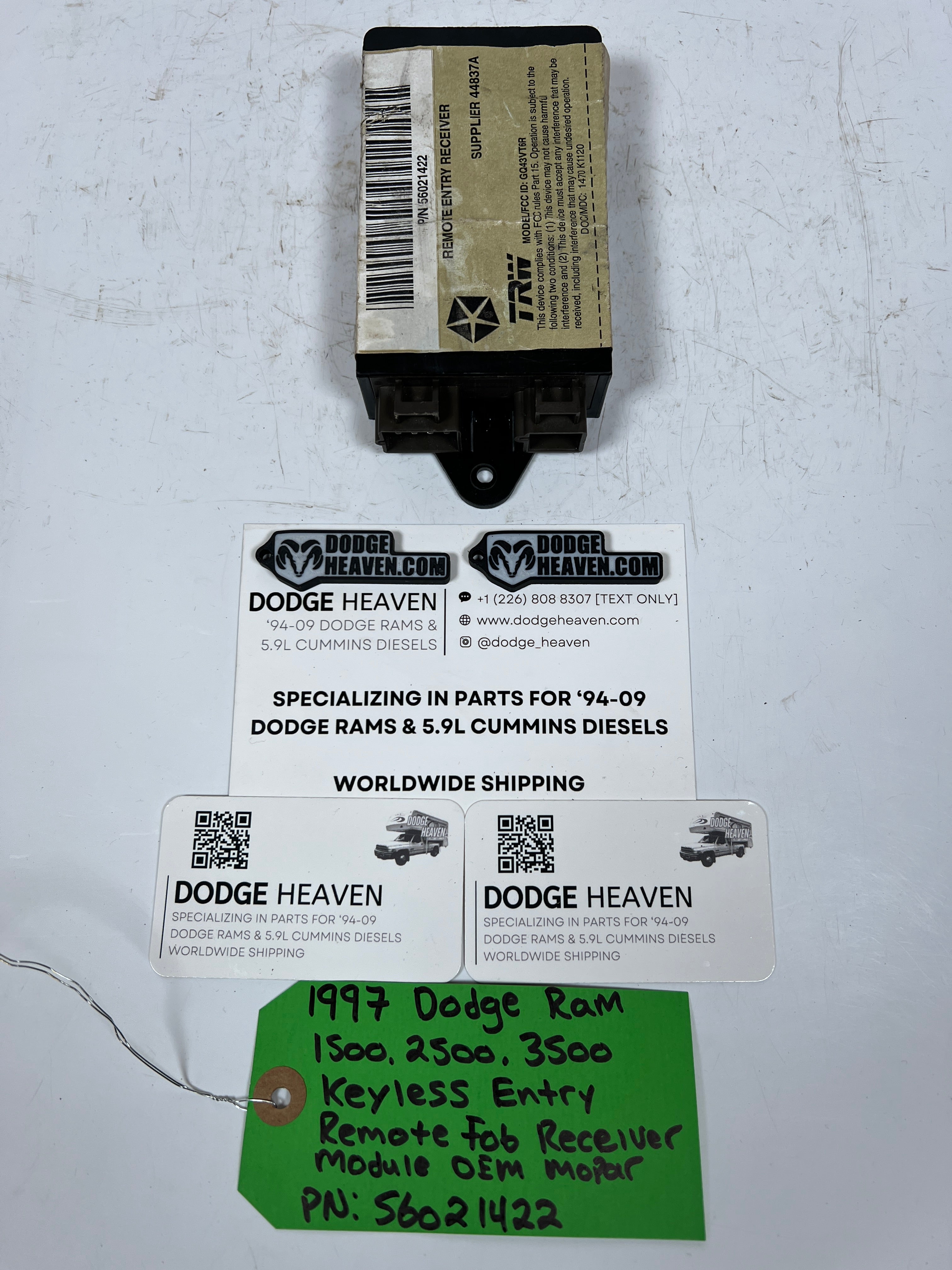 1997-1997 Dodge Ram 1500-3500 Keyless Entry Remote Rob Receiver Module