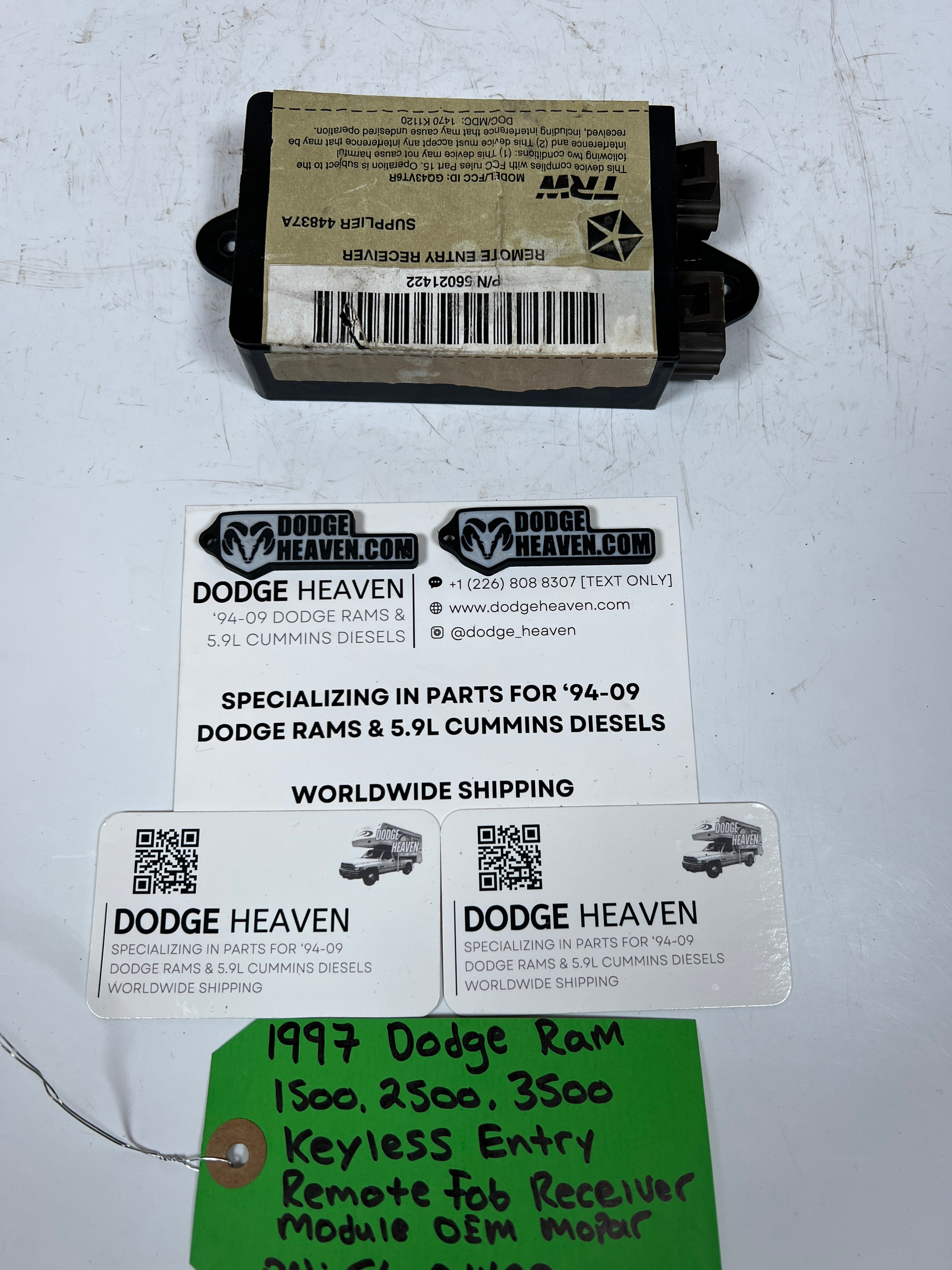 1997-1997 Dodge Ram 1500-3500 Keyless Entry Remote Rob Receiver Module