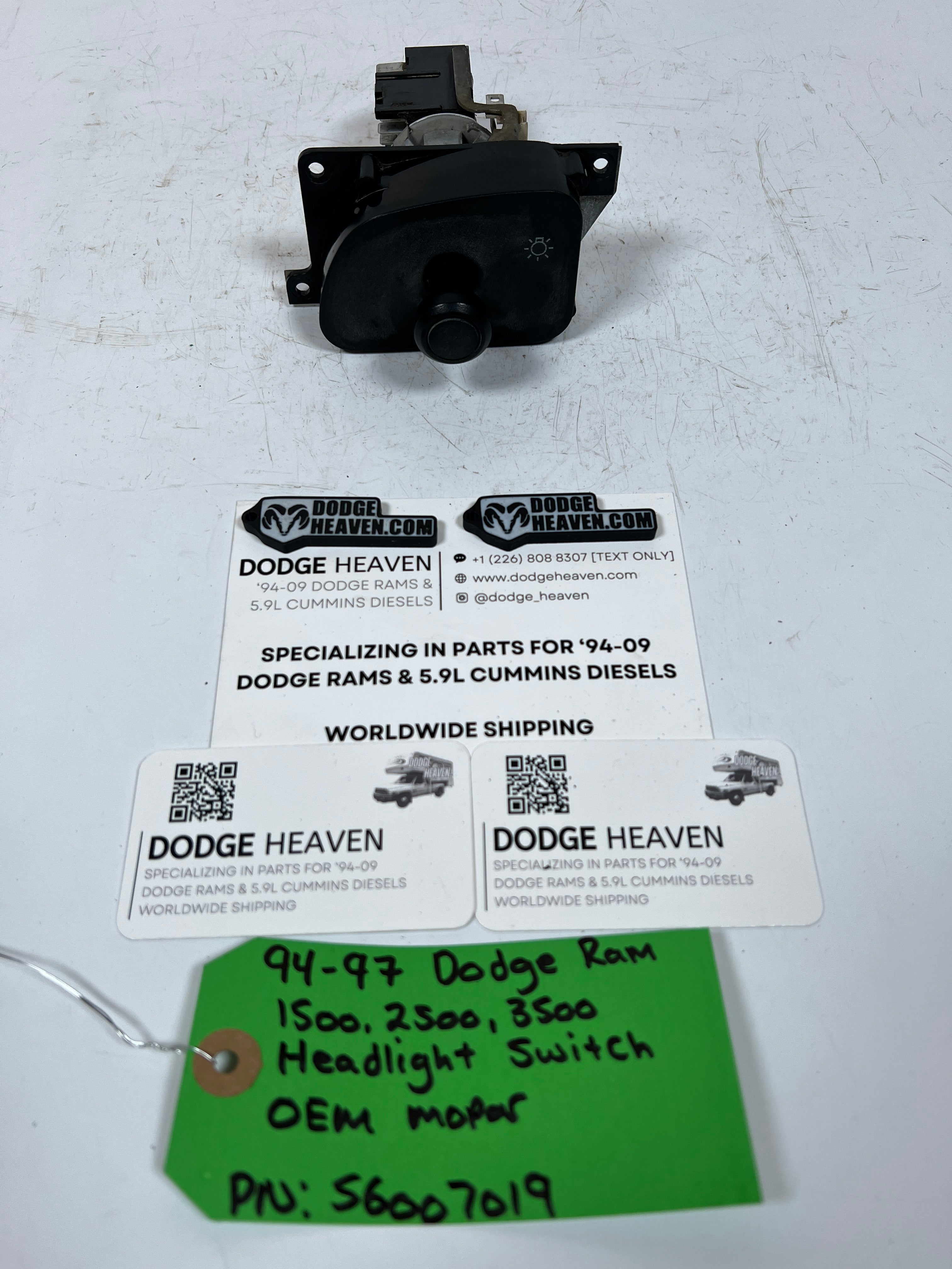 1994-1997 Dodge Ram 1500-3500 Headlight Switch Cargo Dome Dimmer