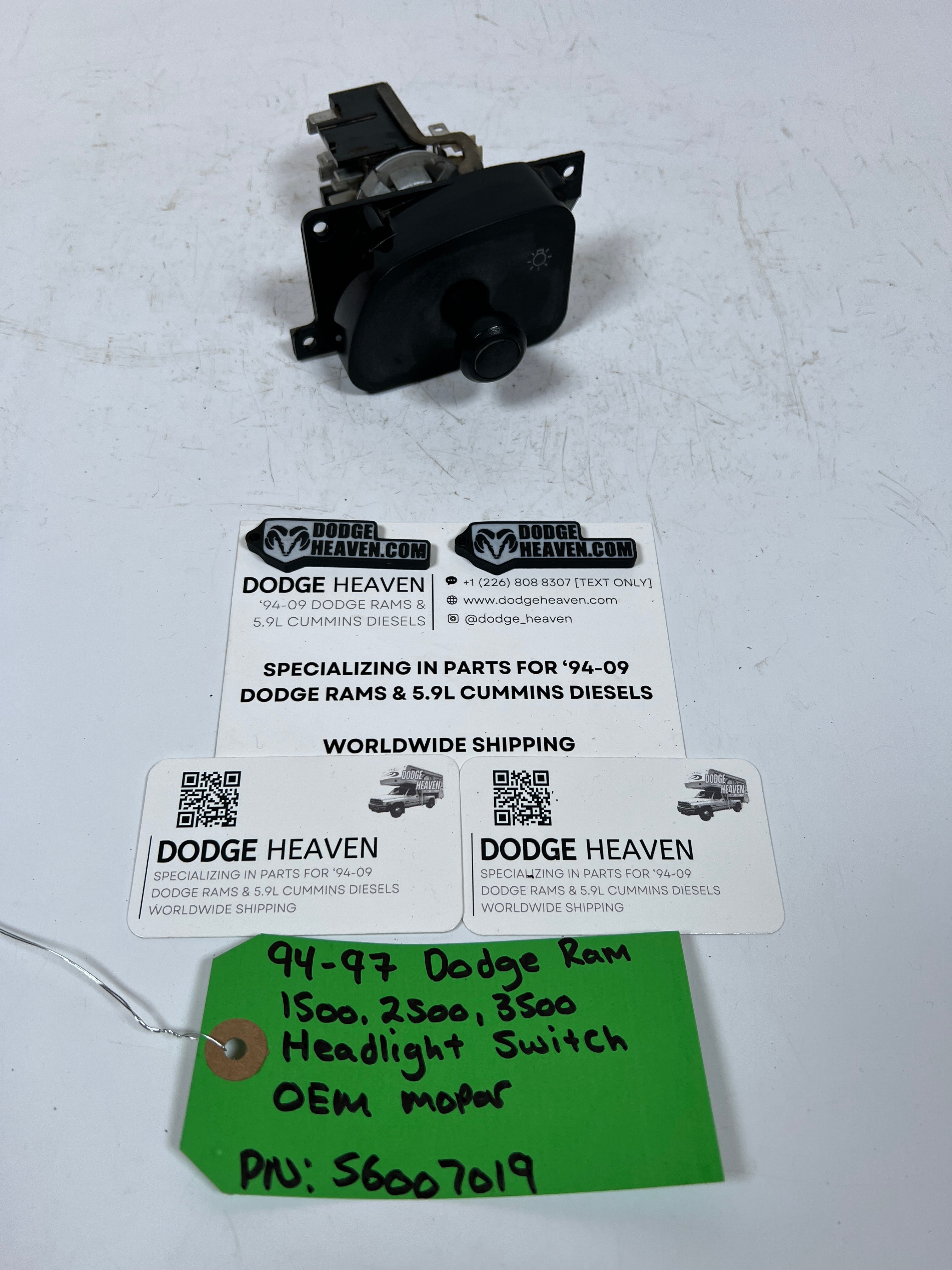 1994-1997 Dodge Ram 1500-3500 Headlight Switch Cargo Dome Dimmer