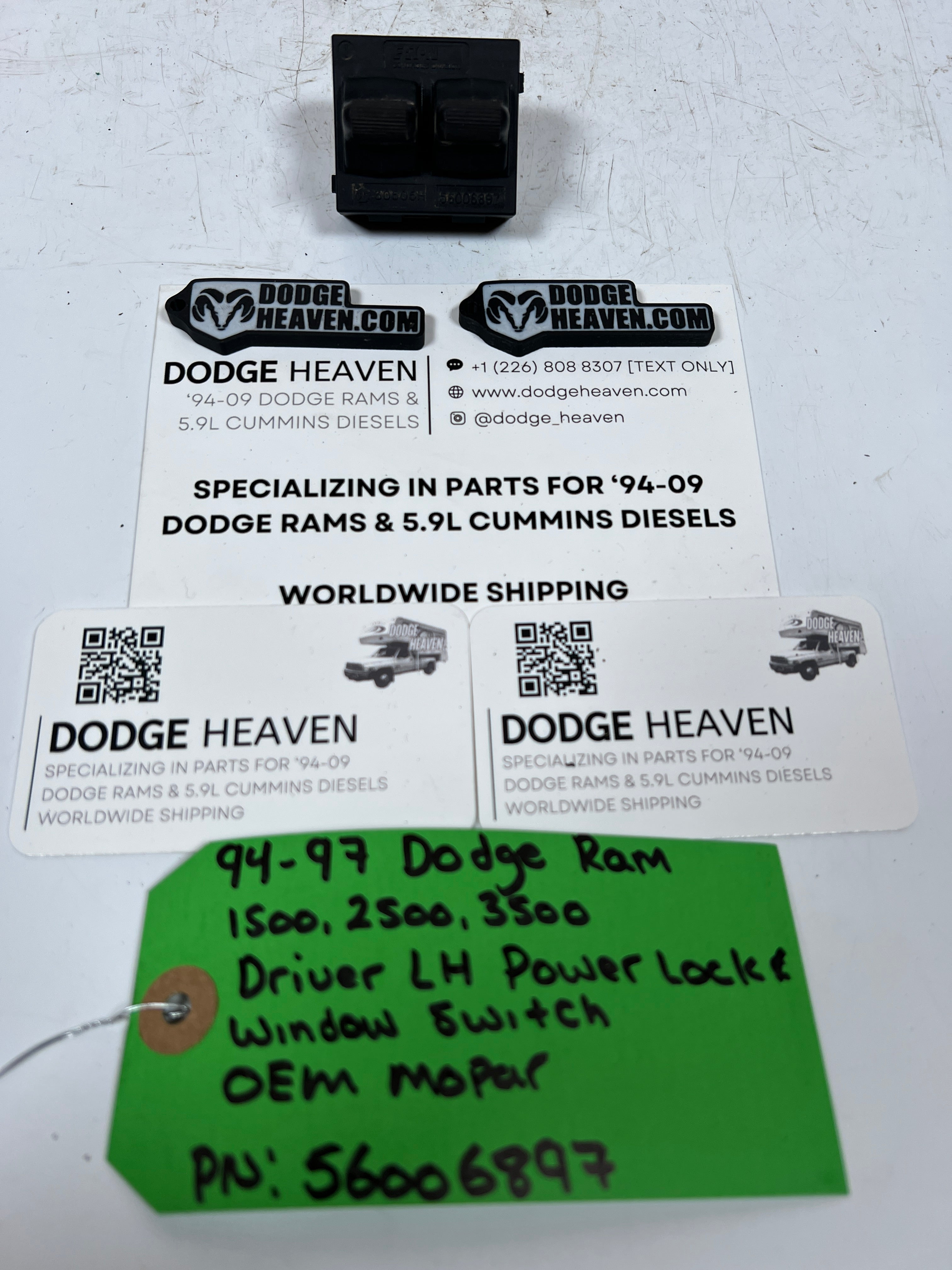 1994-1997 Dodge Ram 1500-3500 Driver LH Power Lock & Window Switch