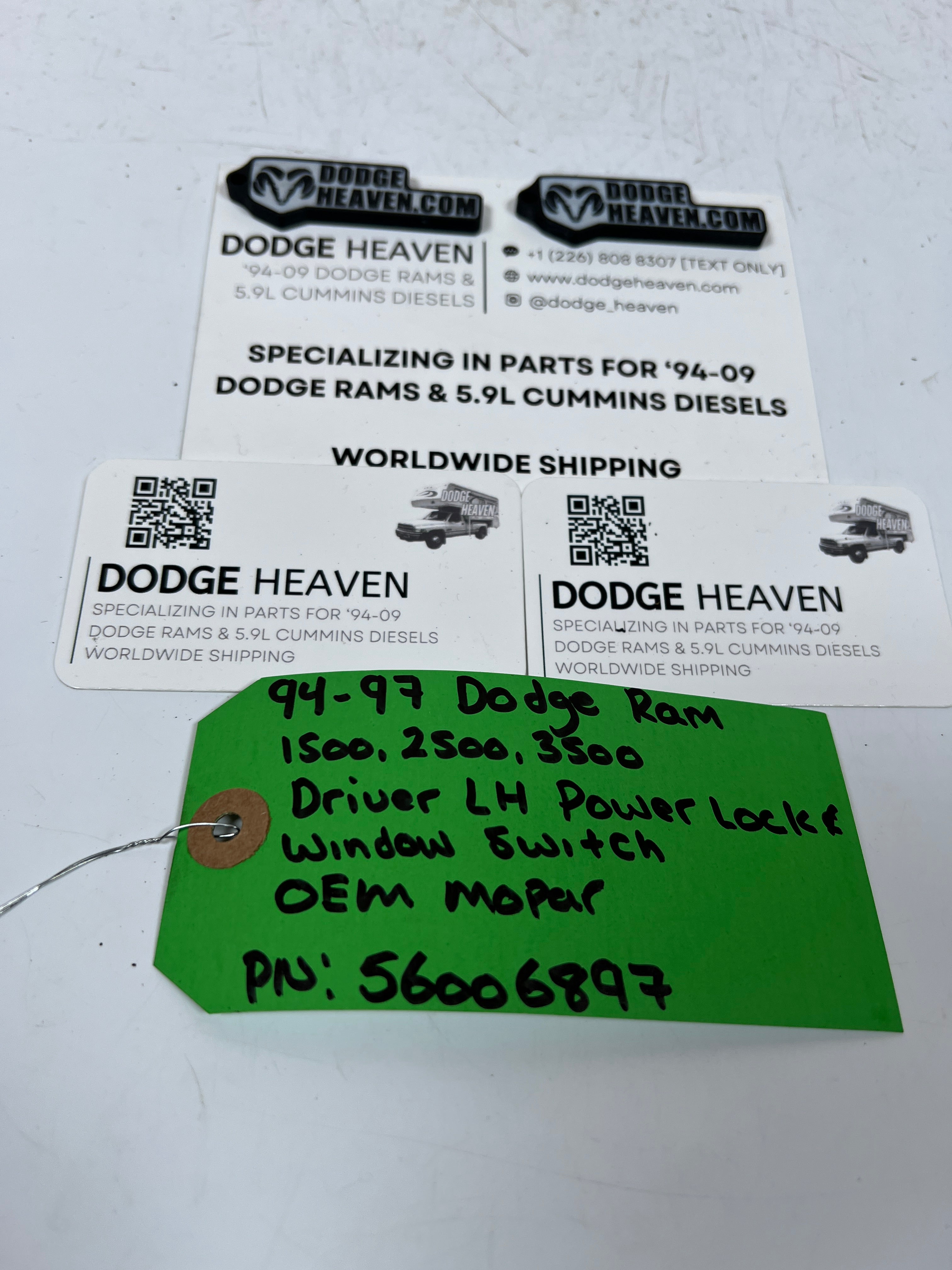 1994-1997 Dodge Ram 1500-3500 Driver LH Power Lock & Window Switch