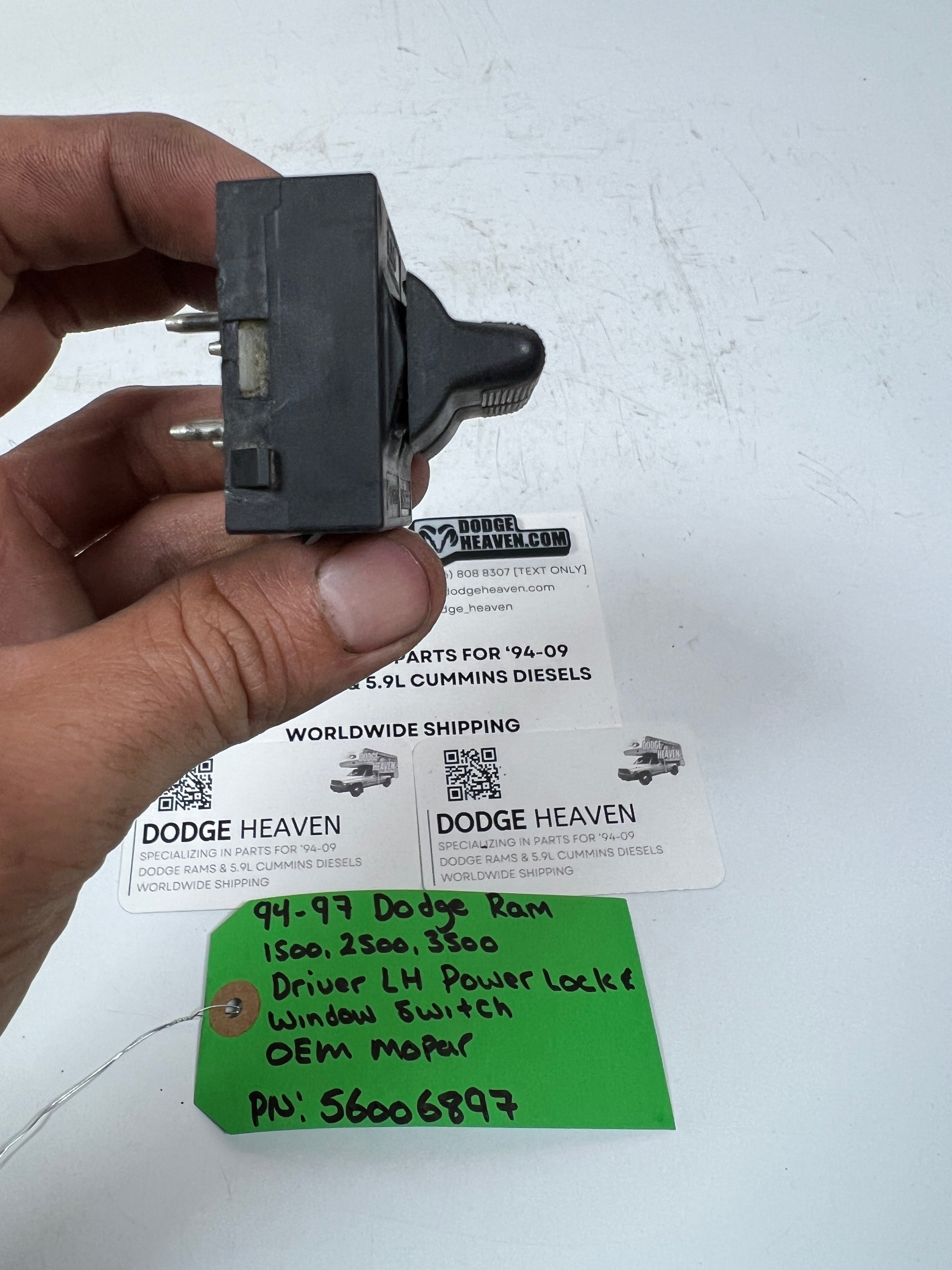1994-1997 Dodge Ram 1500-3500 Driver LH Power Lock & Window Switch
