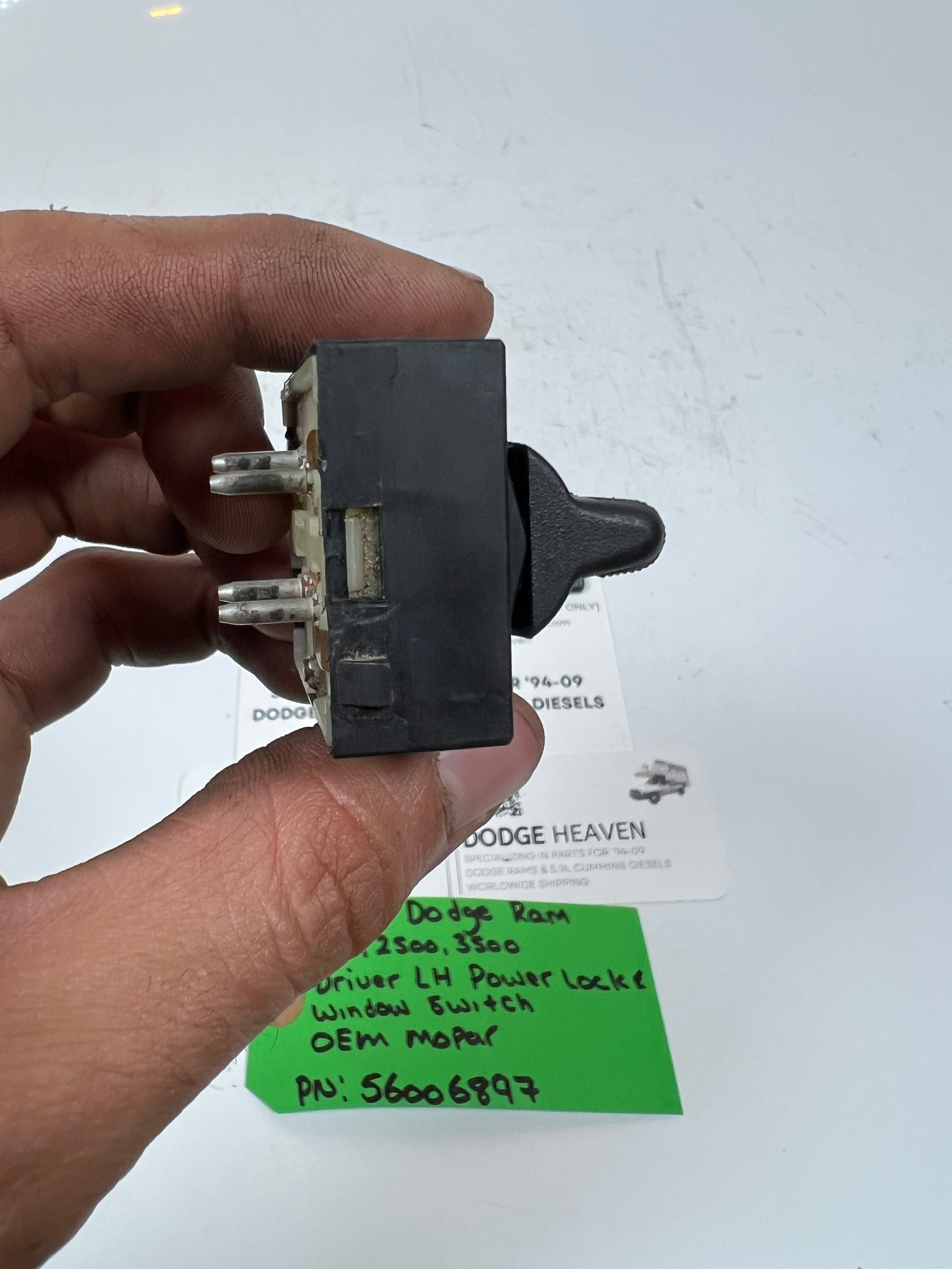 1994-1997 Dodge Ram 1500-3500 Driver LH Power Lock & Window Switch