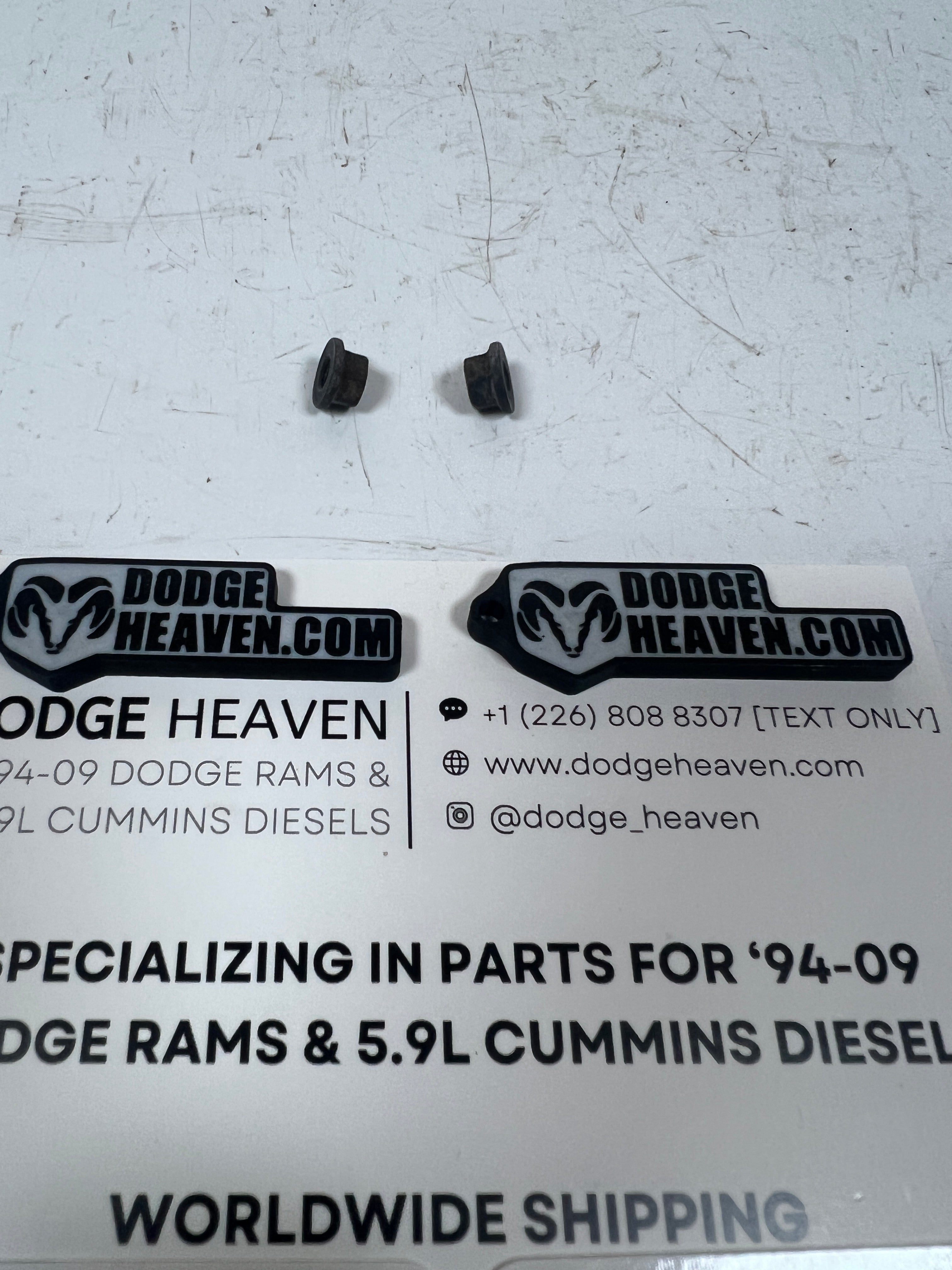 2002-2009 Dodge Ram 1500 2500 3500 Tailgate Latch to Handle Nuts Qty 2
