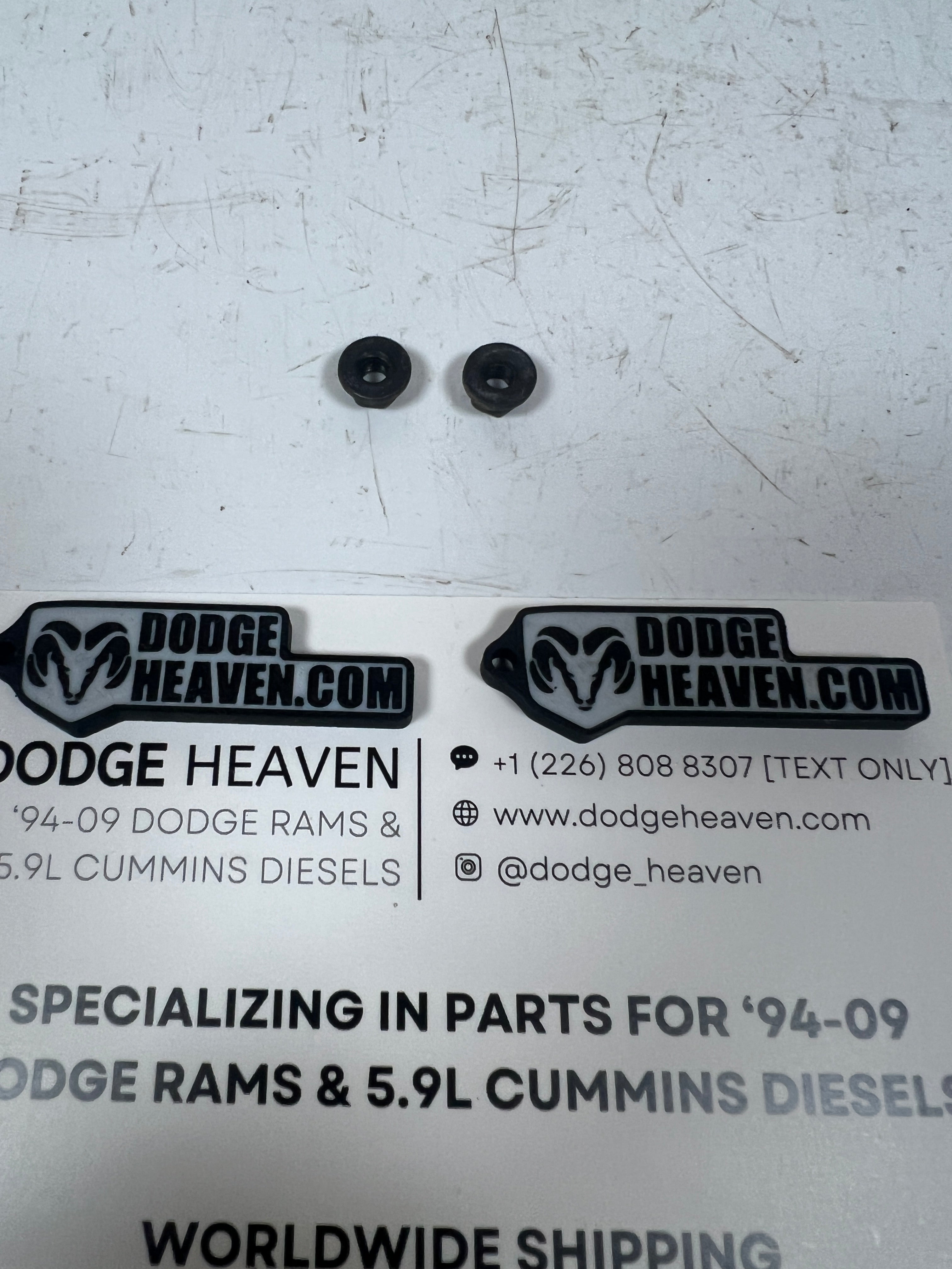 2002-2009 Dodge Ram 1500 2500 3500 Tailgate Latch to Handle Nuts Qty 2