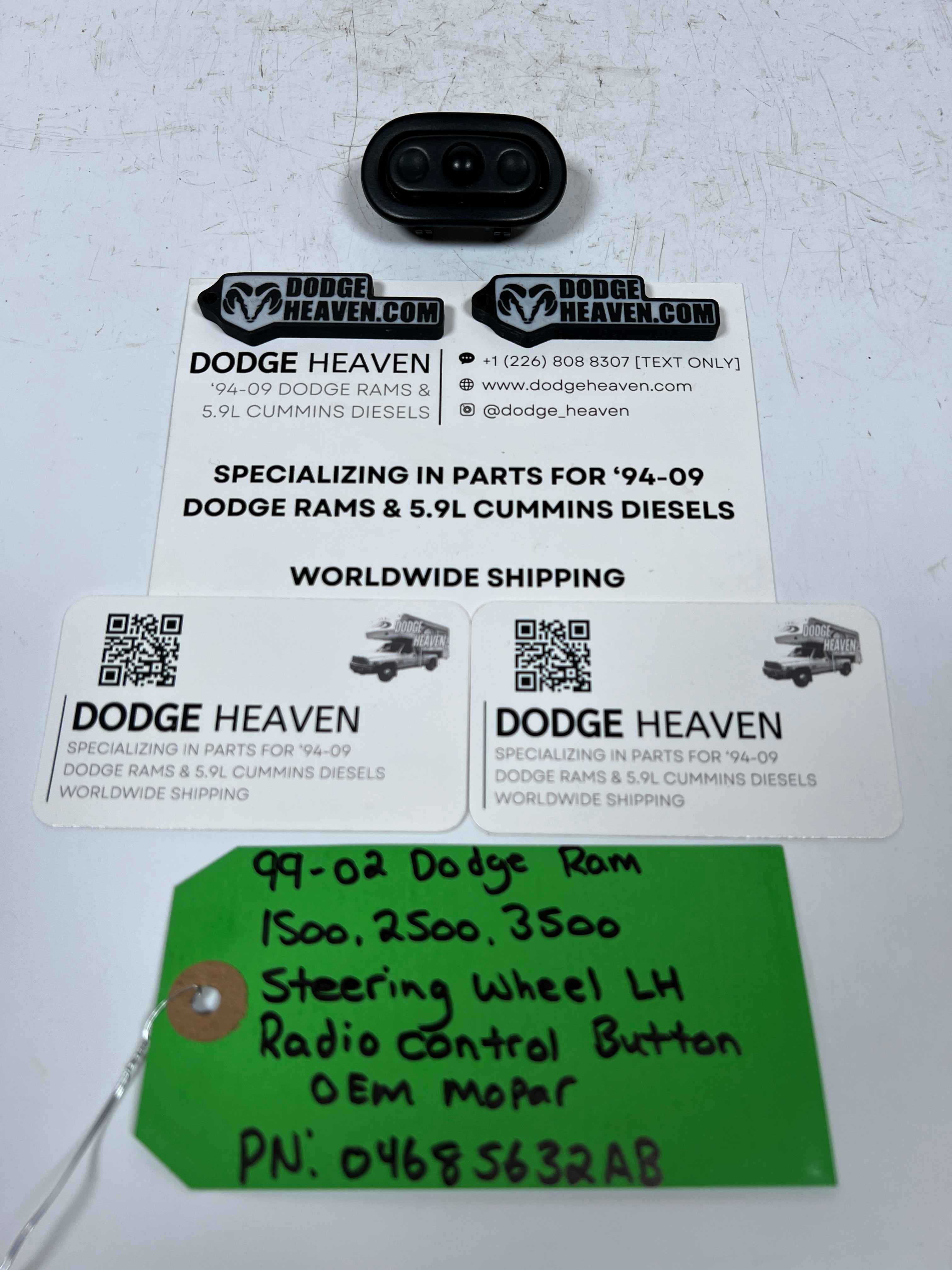 1999-2002 Dodge Ram Steering Wheel Radio Control Switch LH