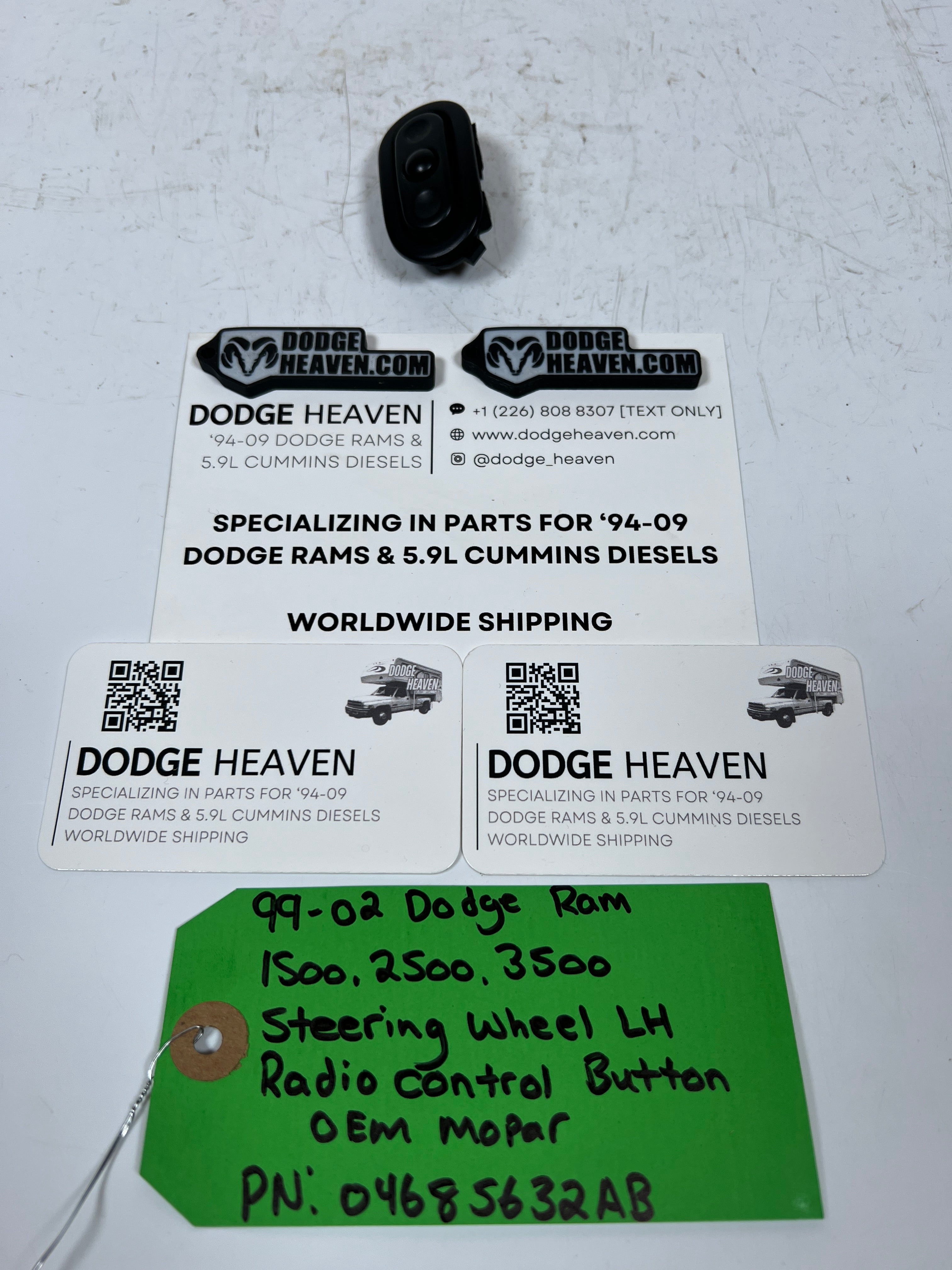 1999-2002 Dodge Ram Steering Wheel Radio Control Switch LH