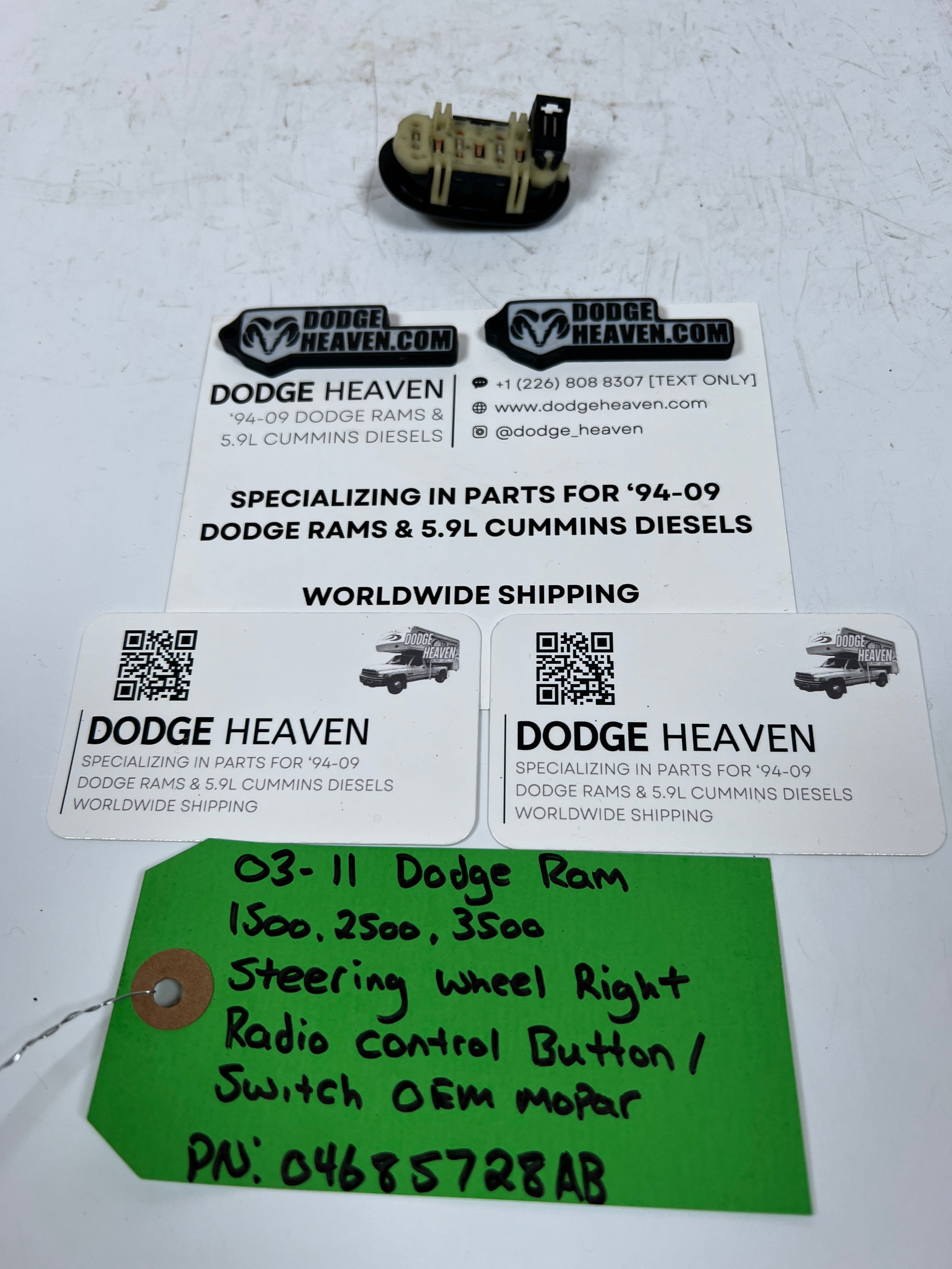 2003-2011 Dodge Ram Steering Wheel Radio Control Switch RH