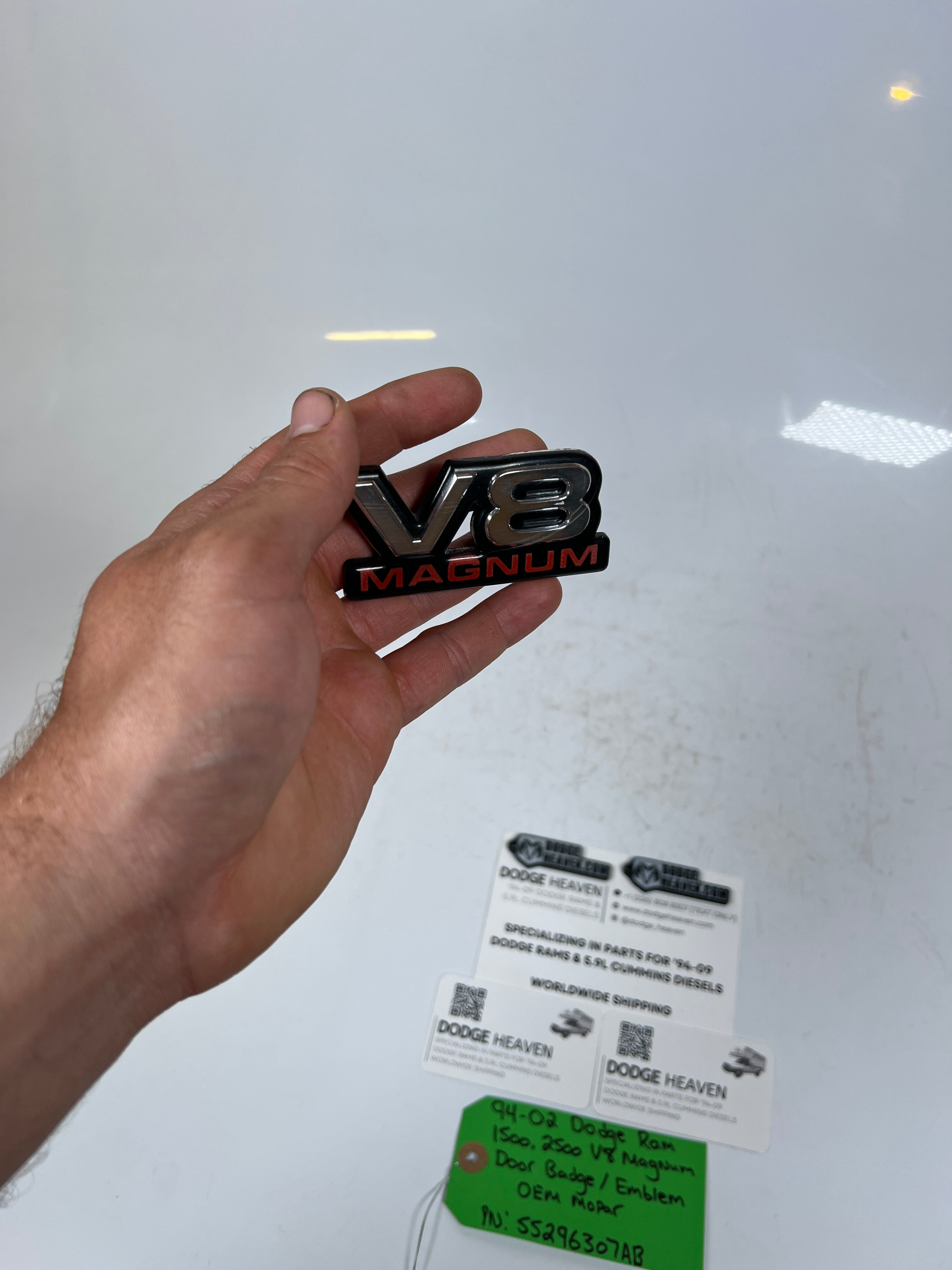 1994-2002 Dodge Ram V8 Magnum Door badge / Emblem