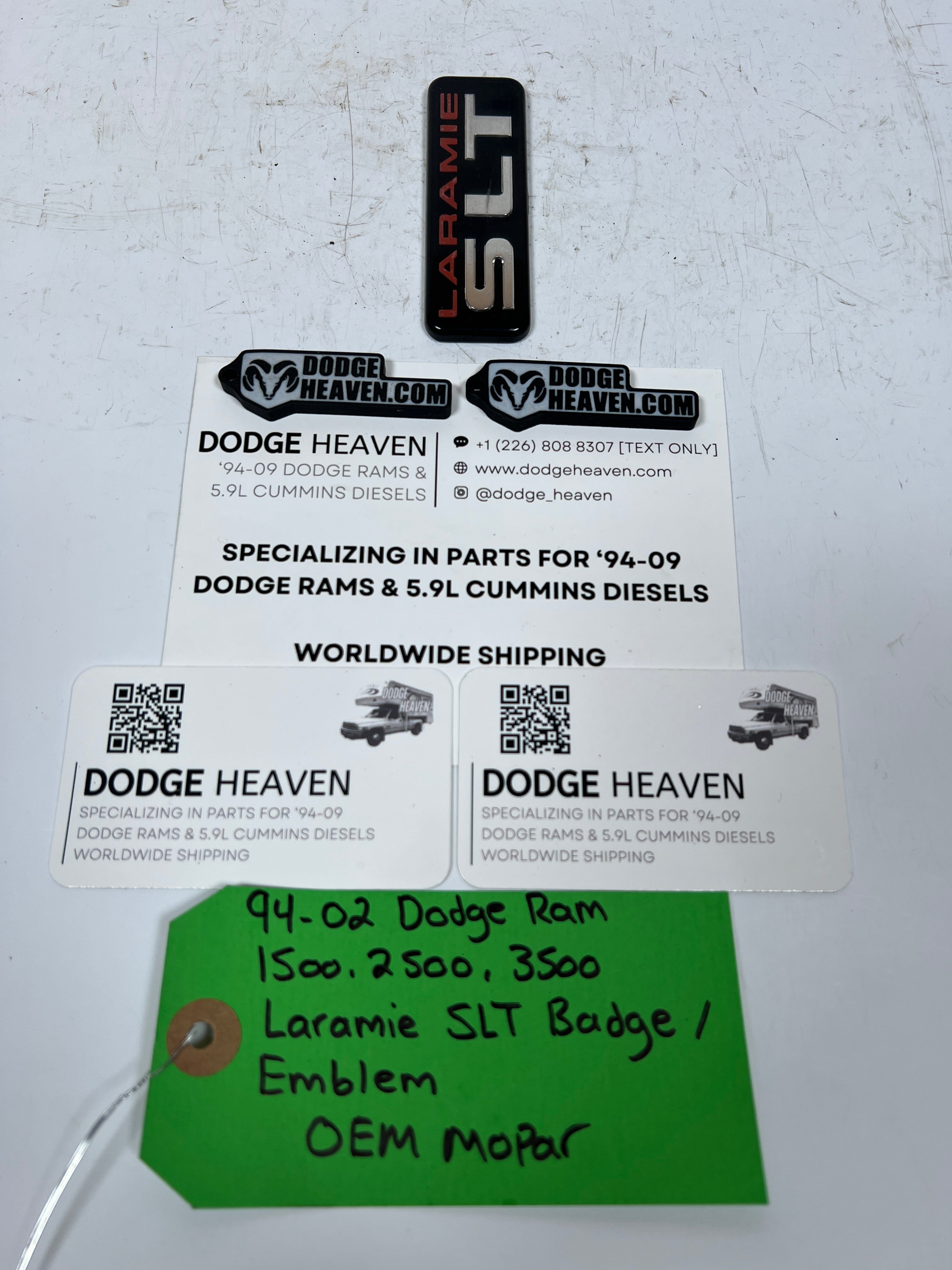 1994-2003 Dodge Ram Laramie SLT Badge / Emblem