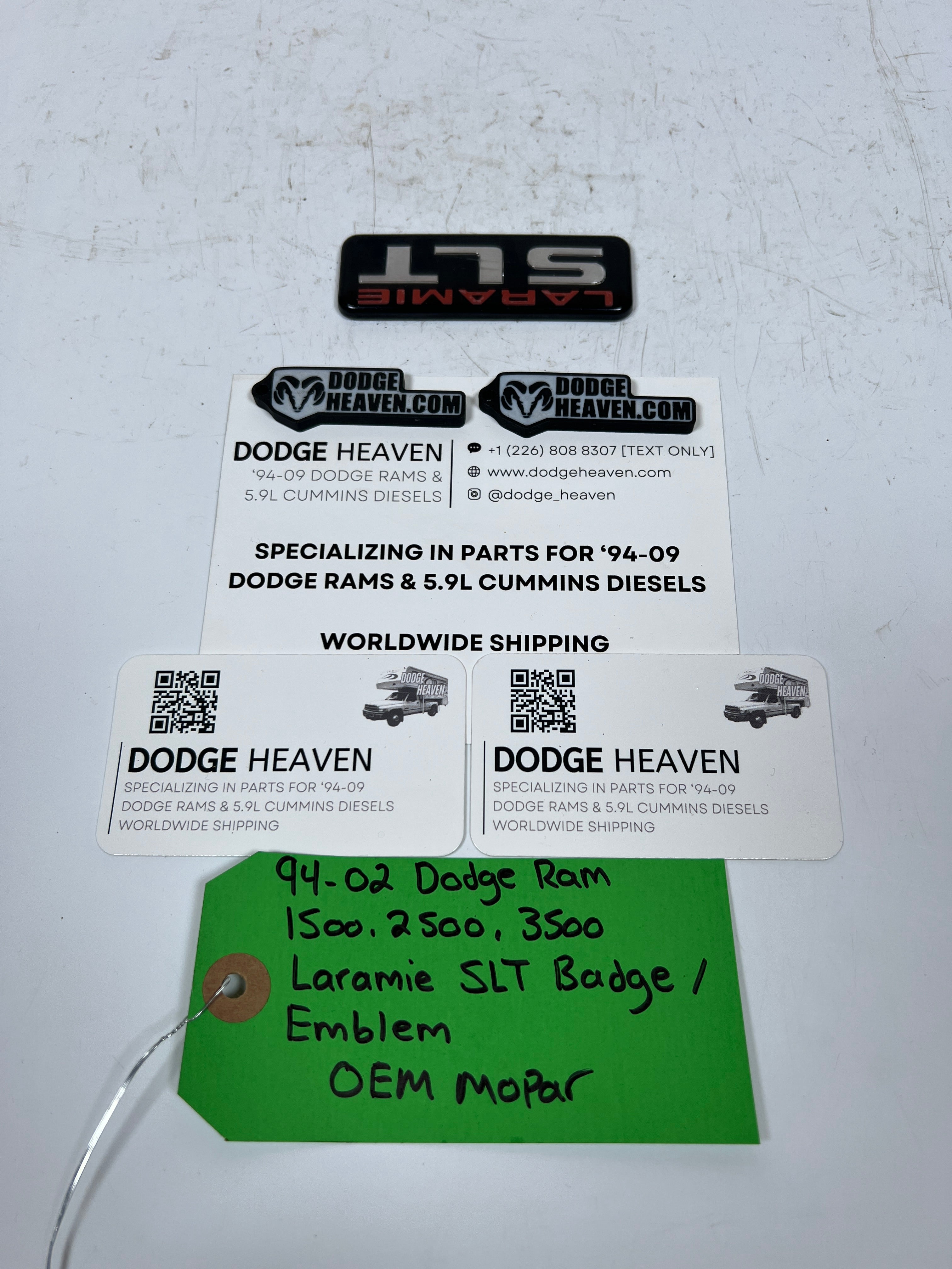 1994-2003 Dodge Ram Laramie SLT Badge / Emblem