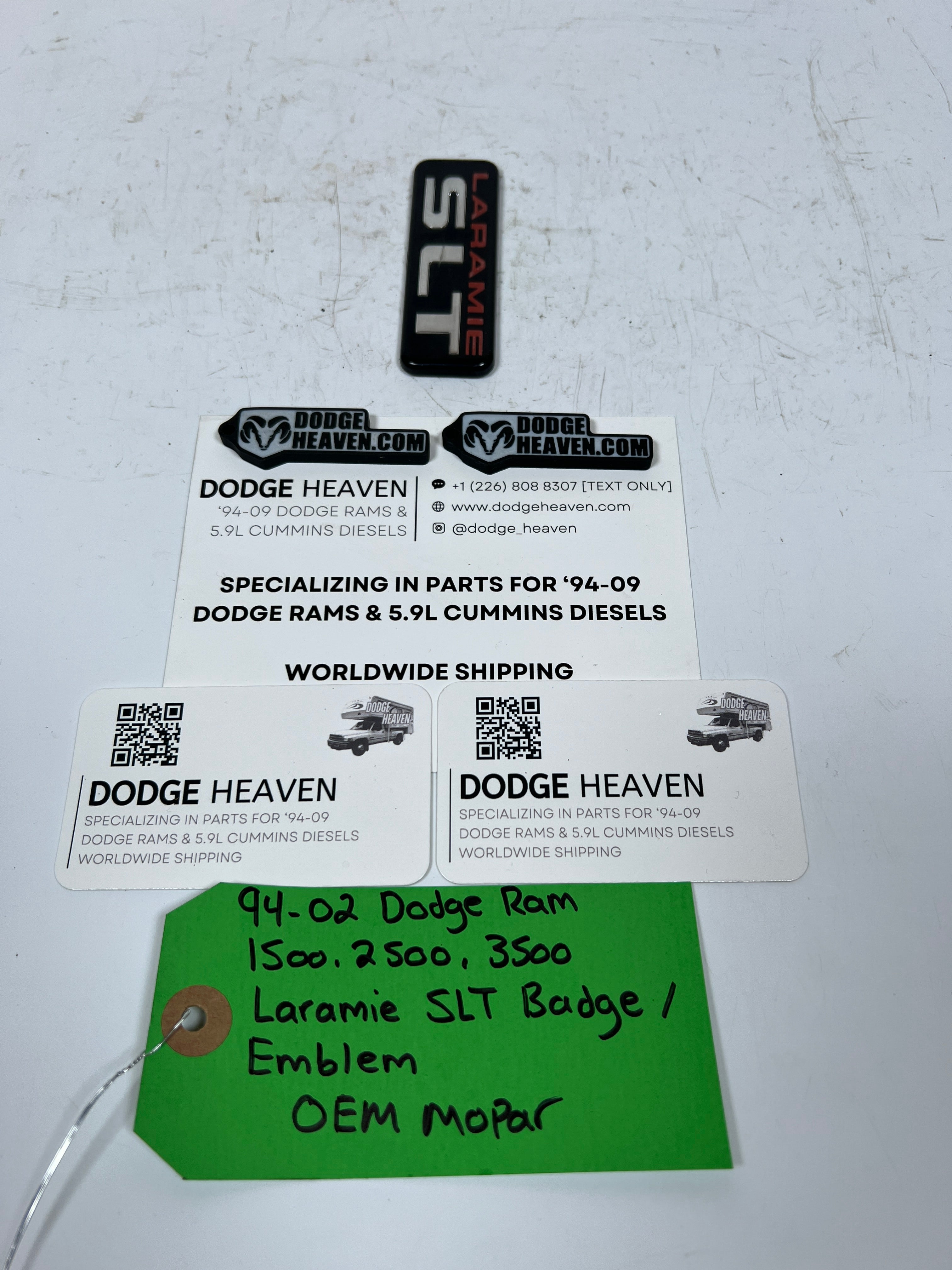 1994-2003 Dodge Ram Laramie SLT Badge / Emblem