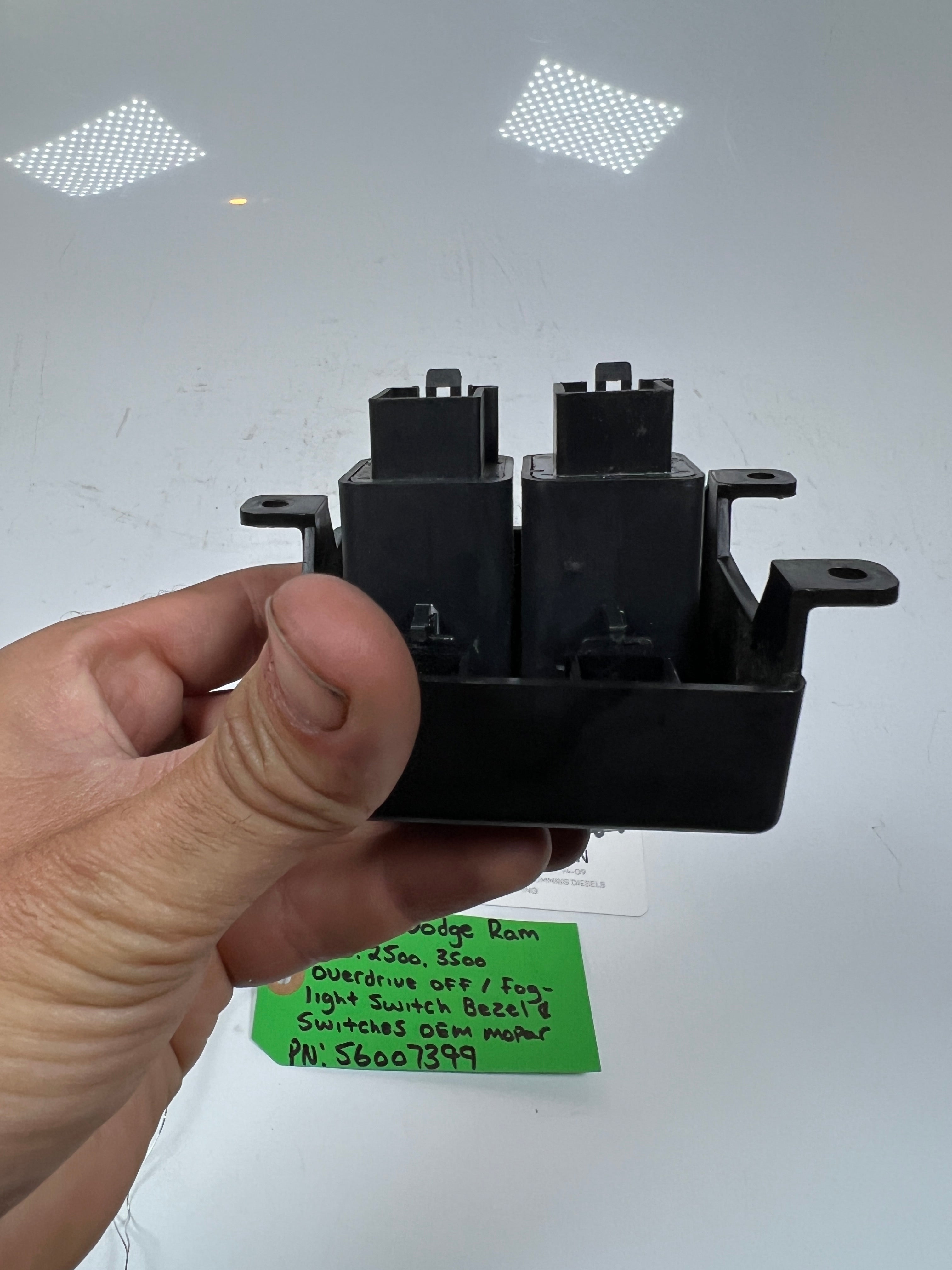 1994-1997 Dodge Ram Over Drive Off / Fog Light Switch Bezel Assembly