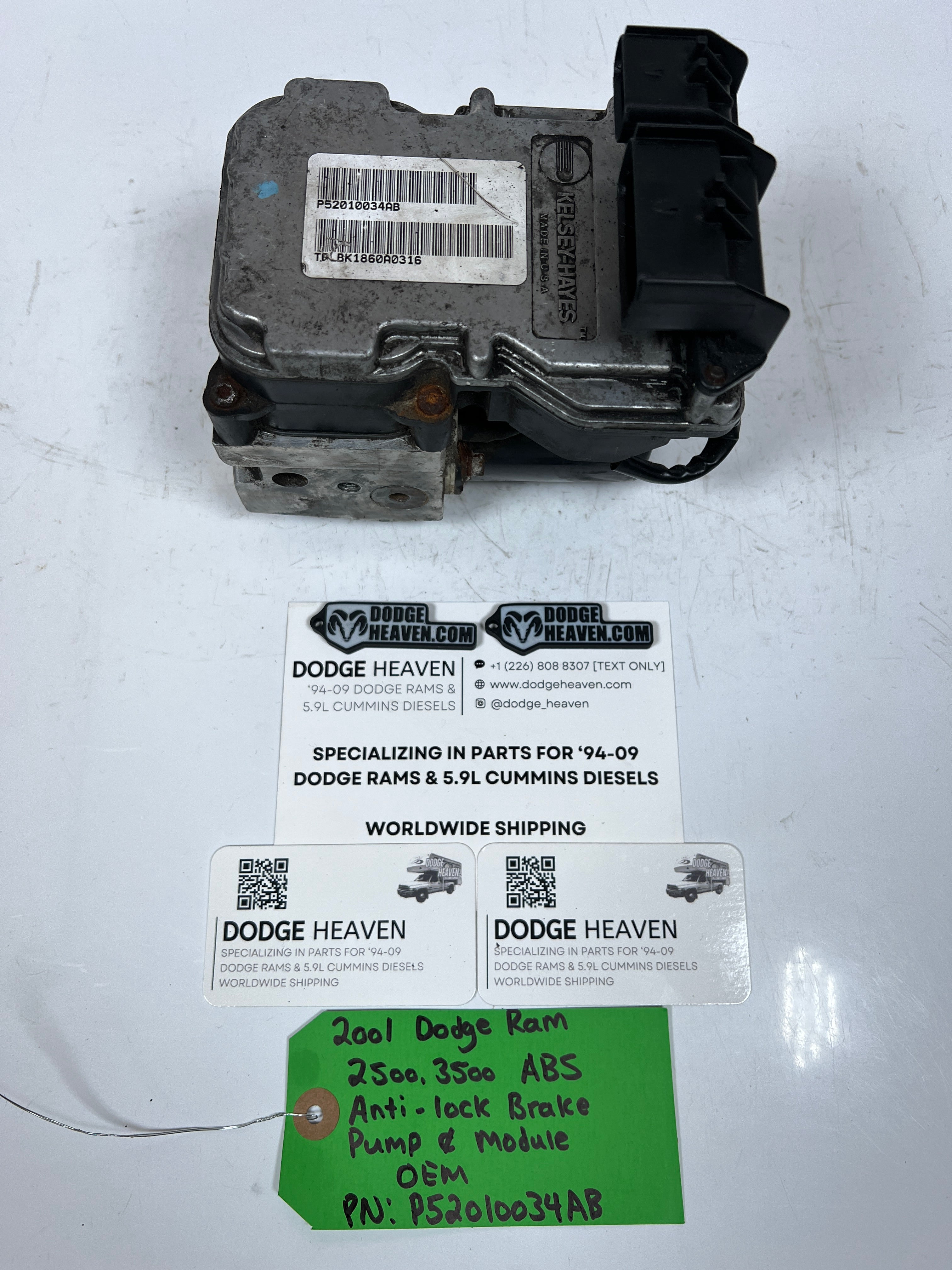 2001-2001 Dodge Ram 2500 3500 ABS Anti-Lock Brake Module & Pump
