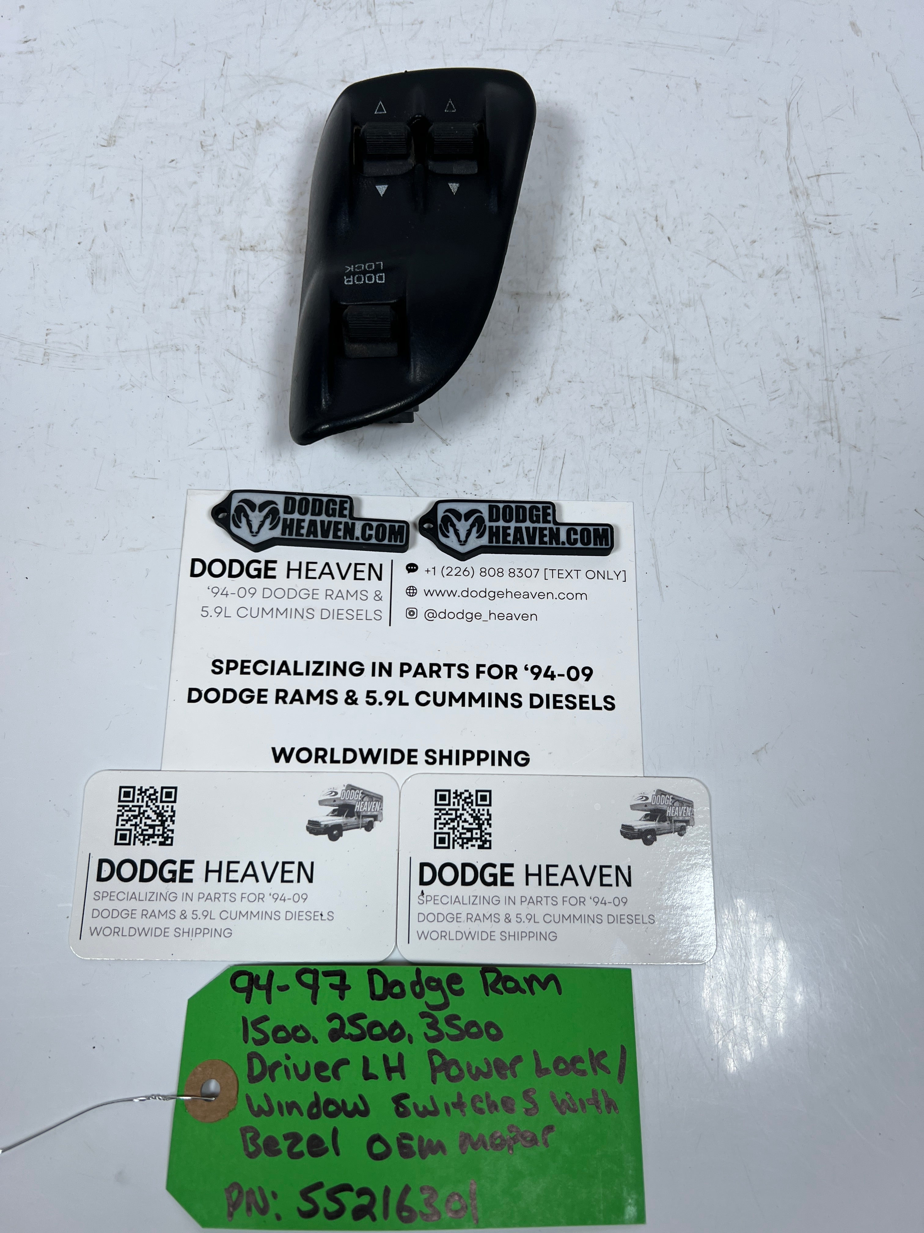 1994-1997 Dodge Ram Driver Master Power Window & Lock Switch
