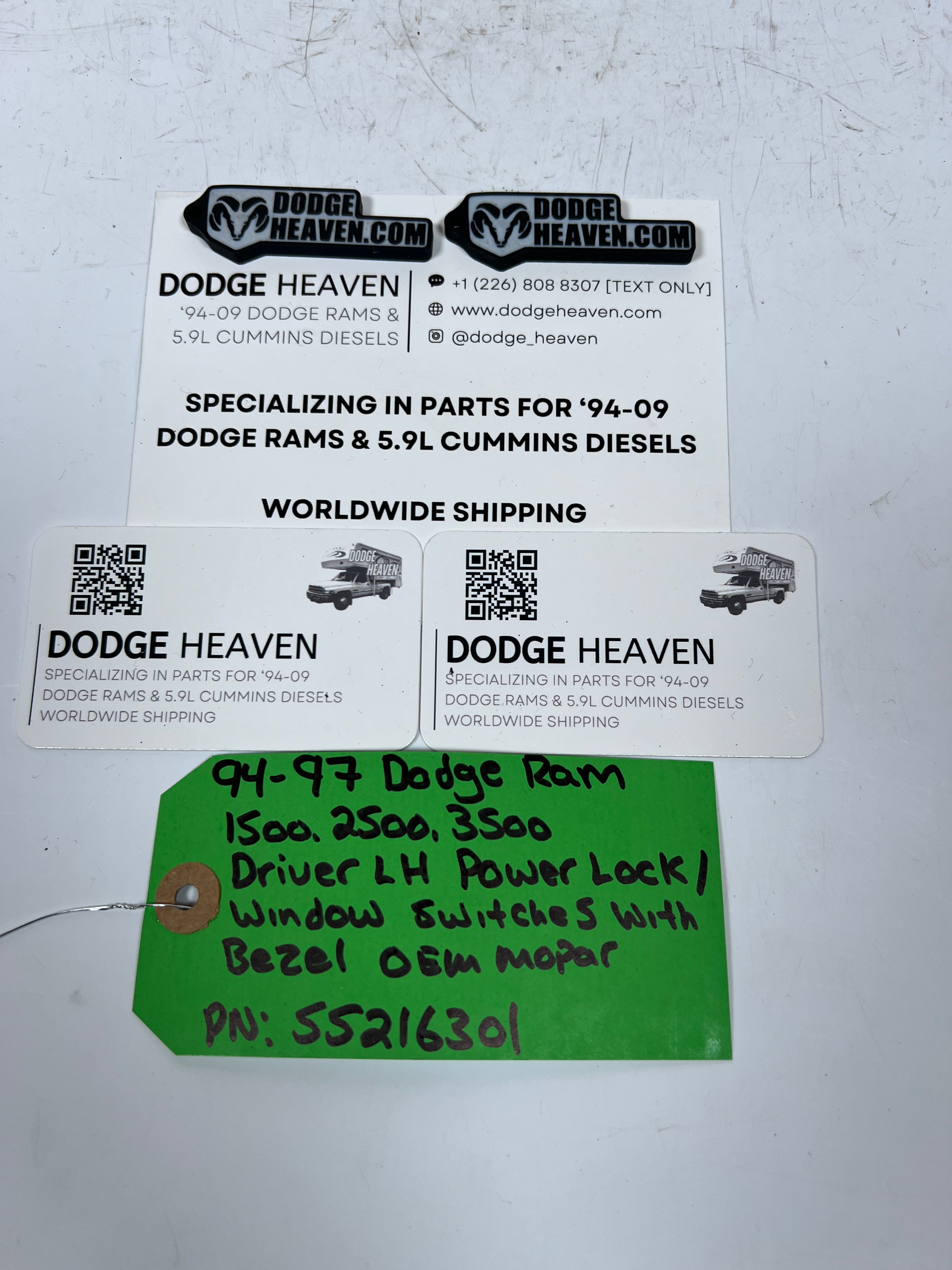 1994-1997 Dodge Ram Driver Master Power Window & Lock Switch