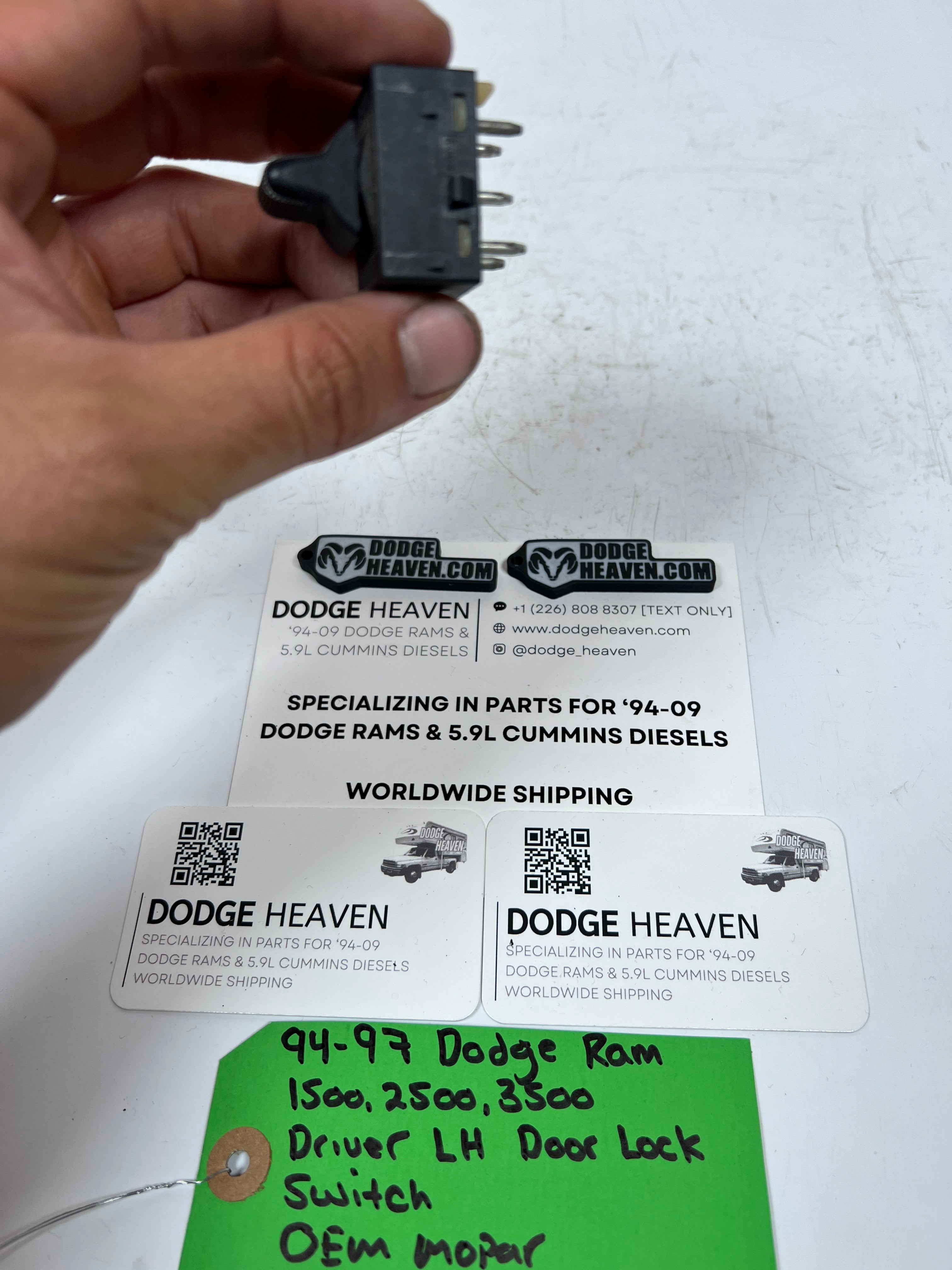 1994-1997 Dodge Ram Driver LH Door Lock Switch OEM Mopar
