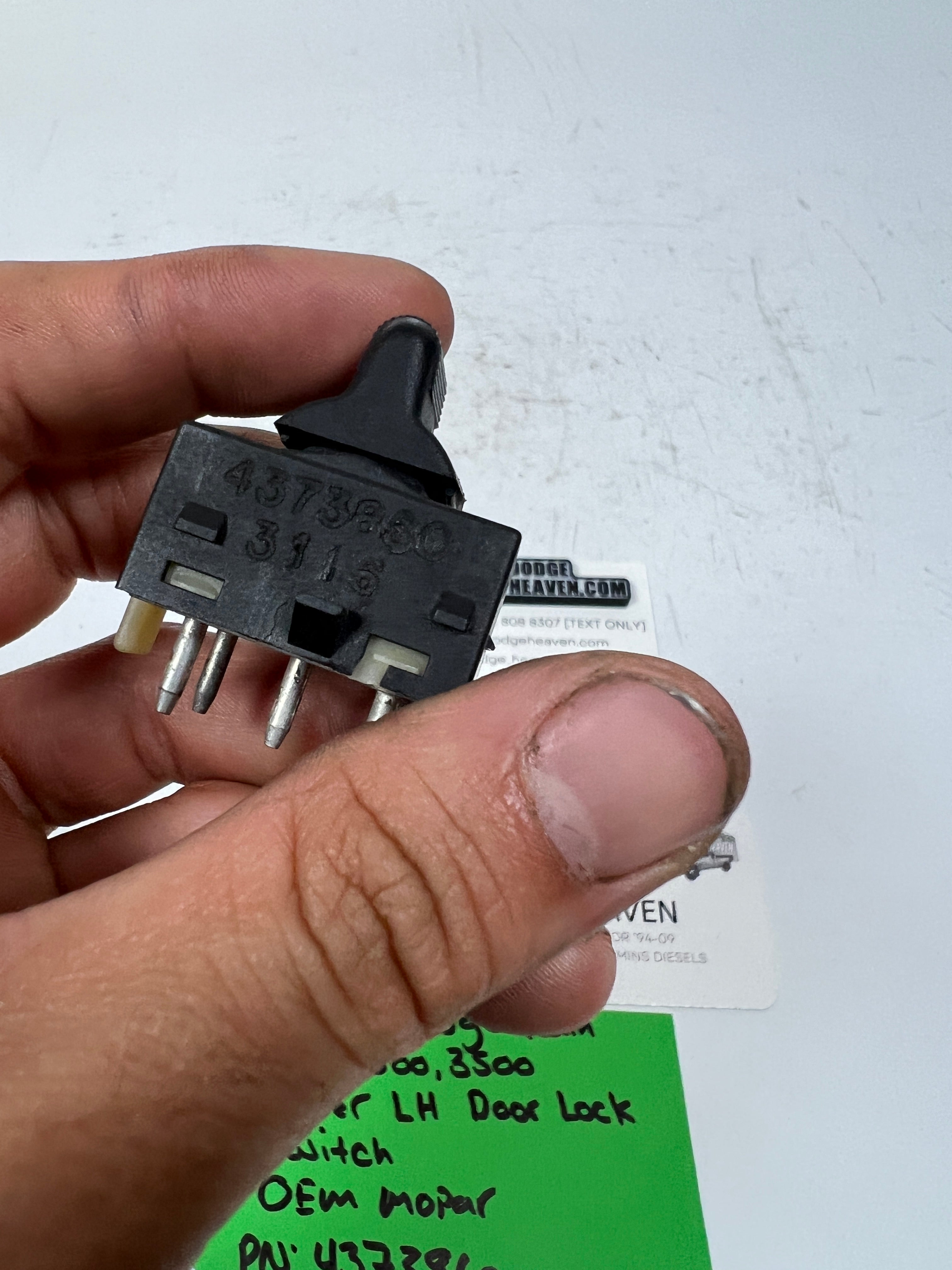 1994-1997 Dodge Ram Driver LH Door Lock Switch OEM Mopar