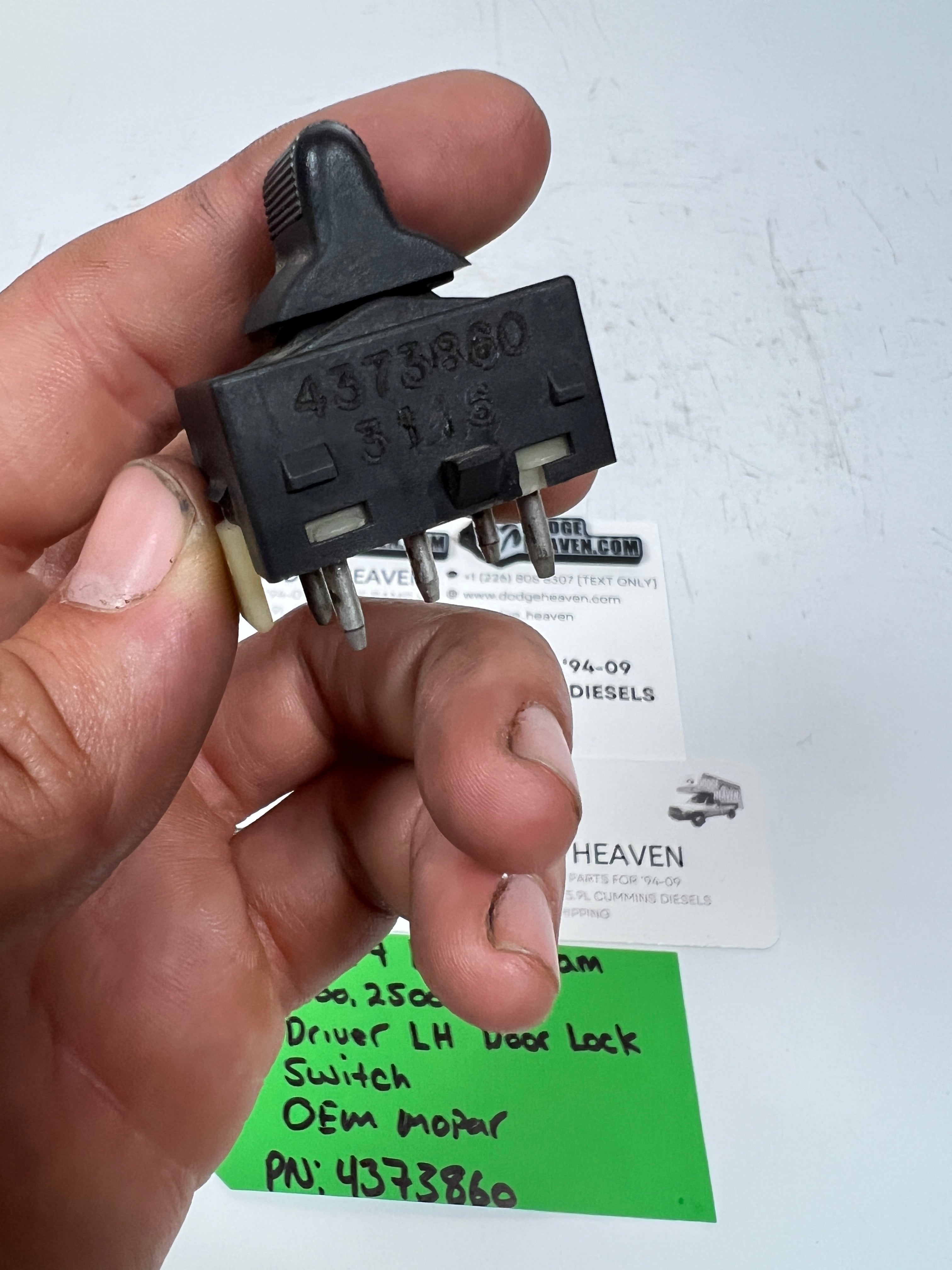 1994-1997 Dodge Ram Driver LH Door Lock Switch OEM Mopar