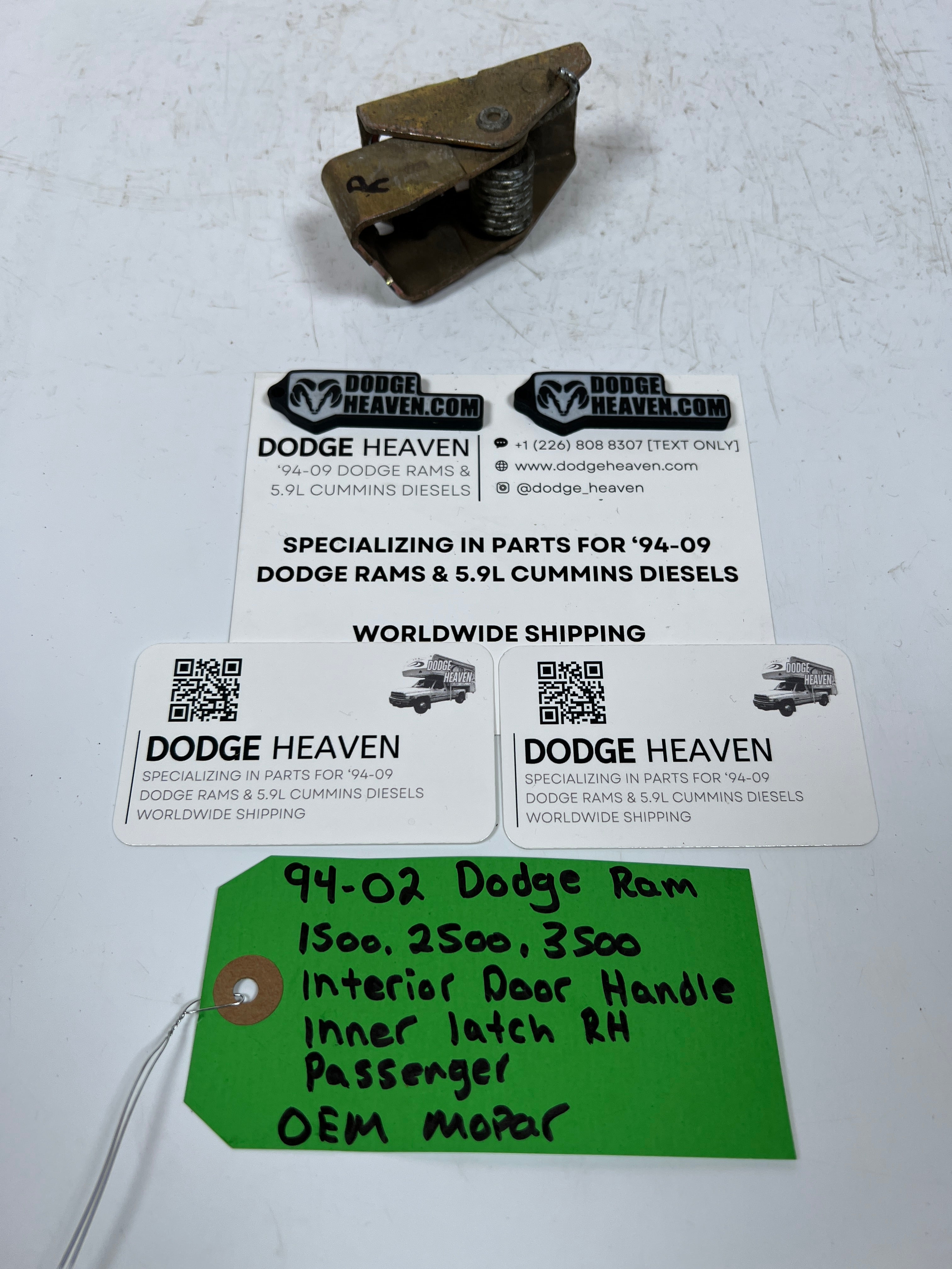1994-2002 Dodge Ram Interior Inner Door handle Latch RH Passenger
