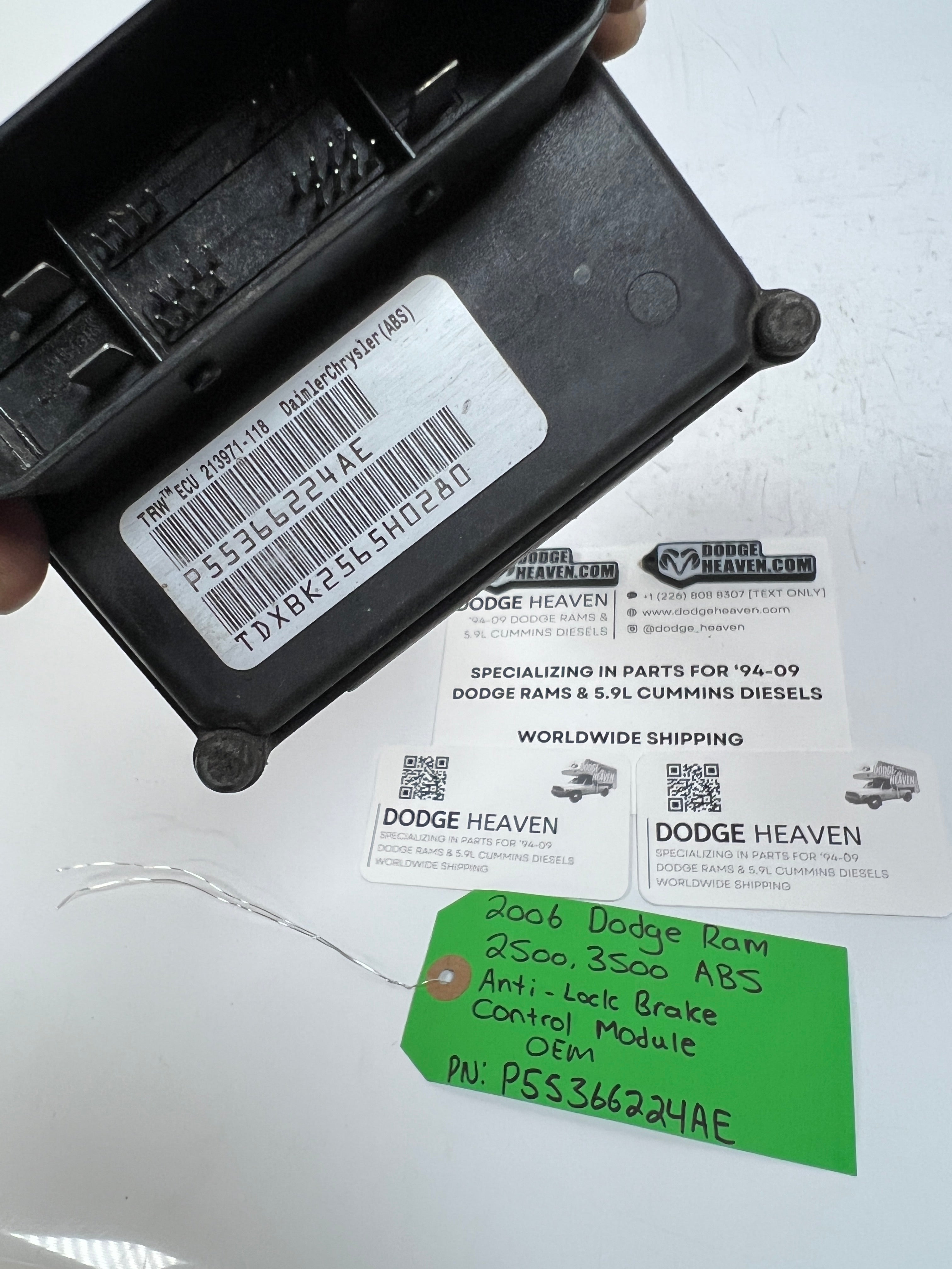 2006-2006 Dodge Ram 2500 3500 ABS Anti-Lock Brake Control Module