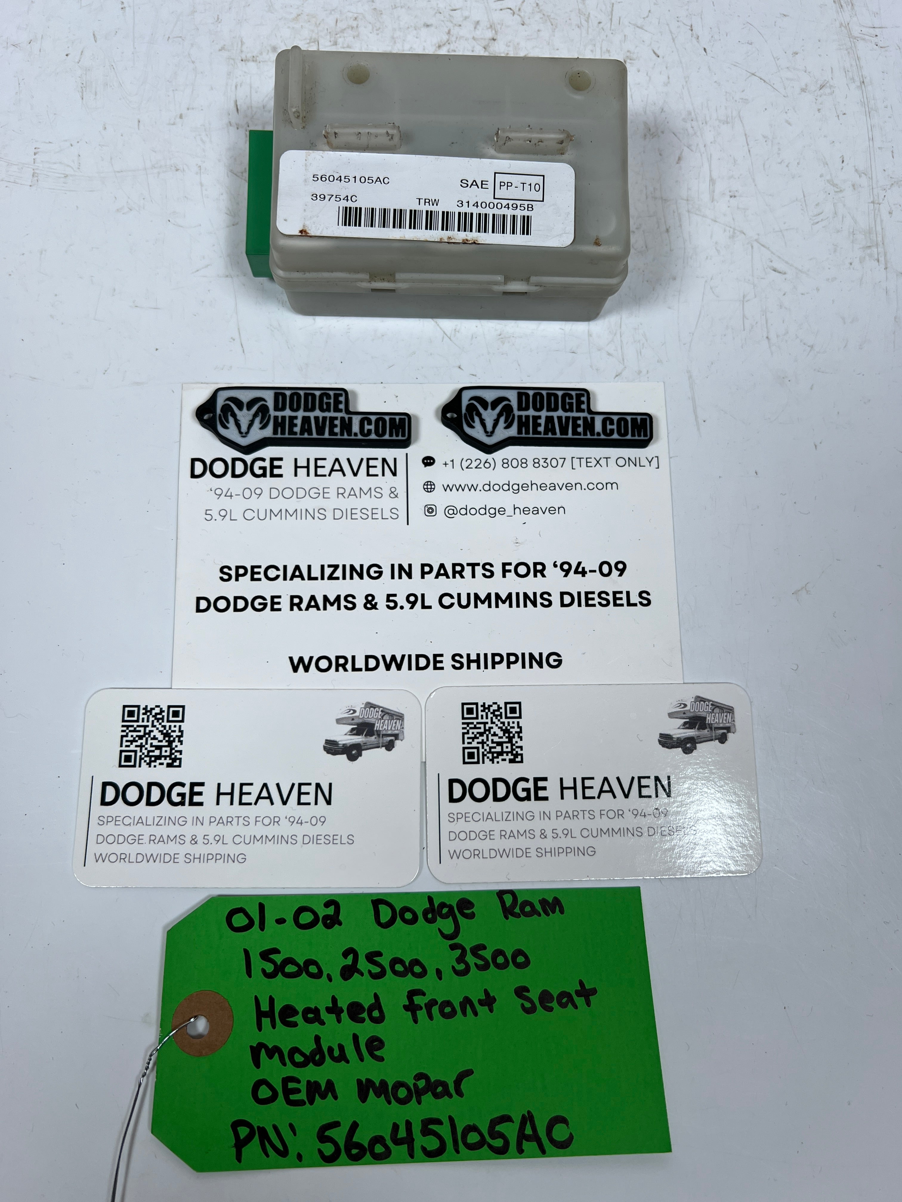 2001-2002 Dodge Ram 1500-3500 Heated Seat Control Module