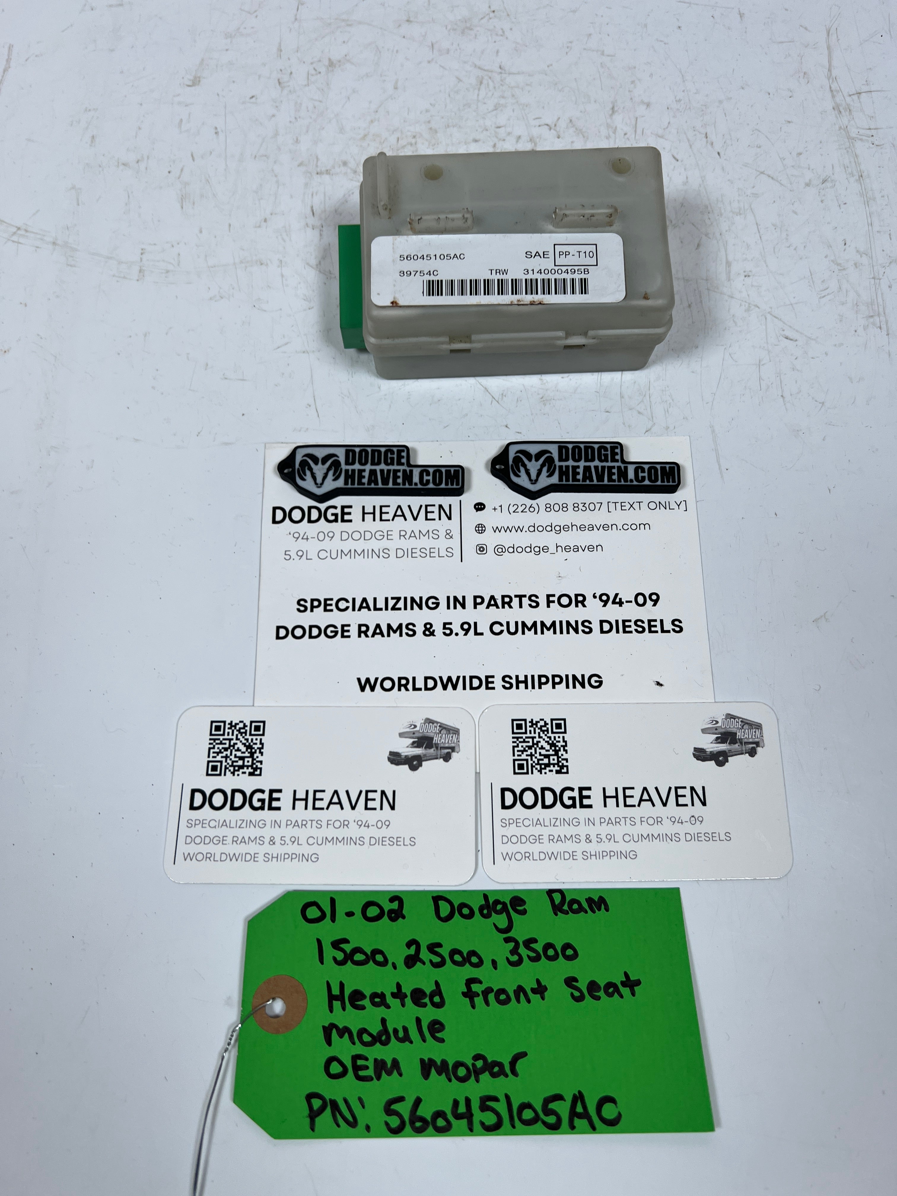 2001-2002 Dodge Ram 1500-3500 Heated Seat Control Module