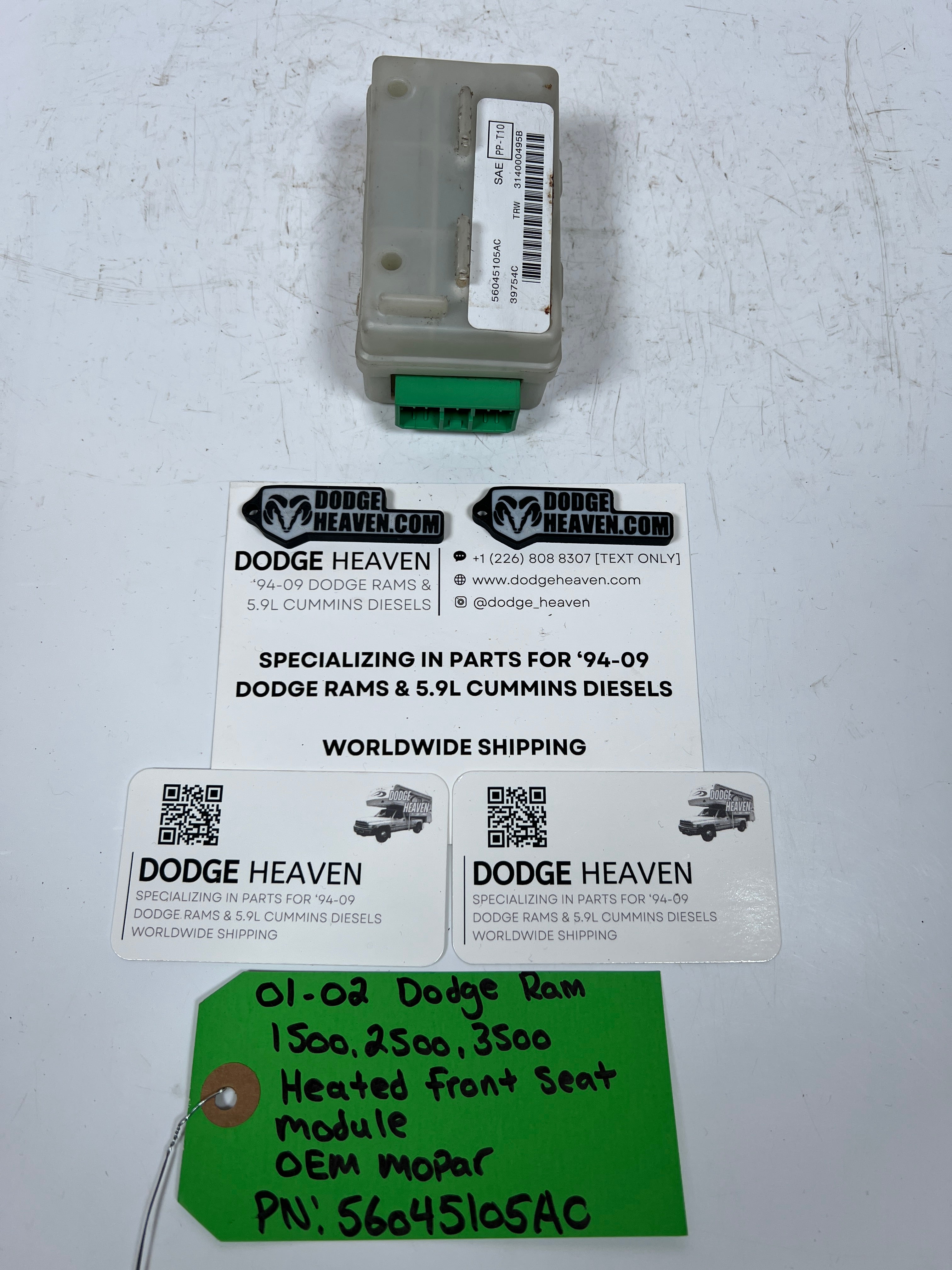 2001-2002 Dodge Ram 1500-3500 Heated Seat Control Module