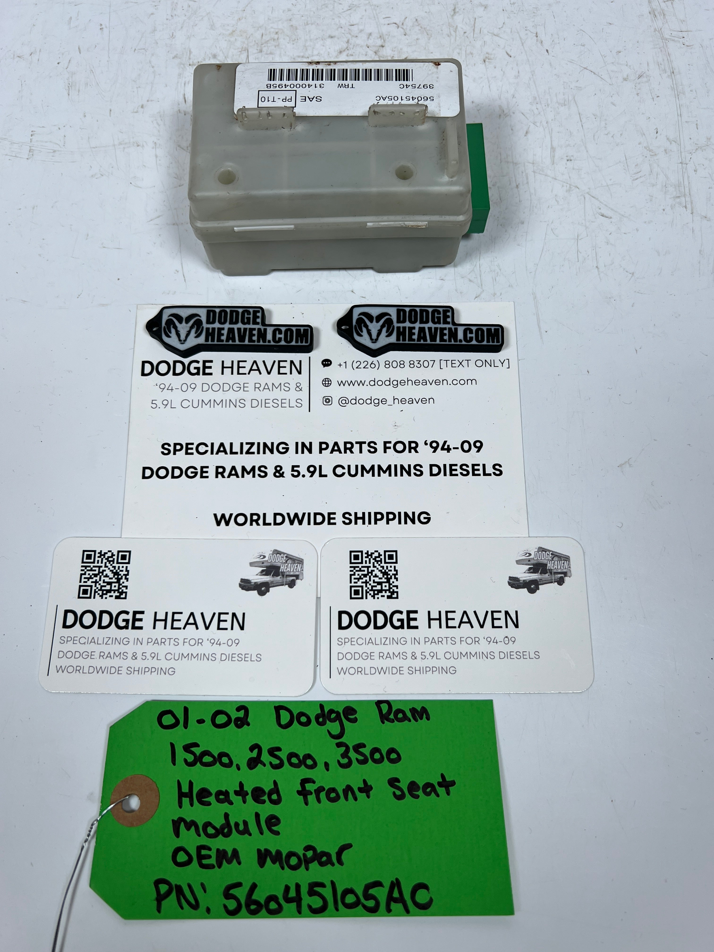 2001-2002 Dodge Ram 1500-3500 Heated Seat Control Module