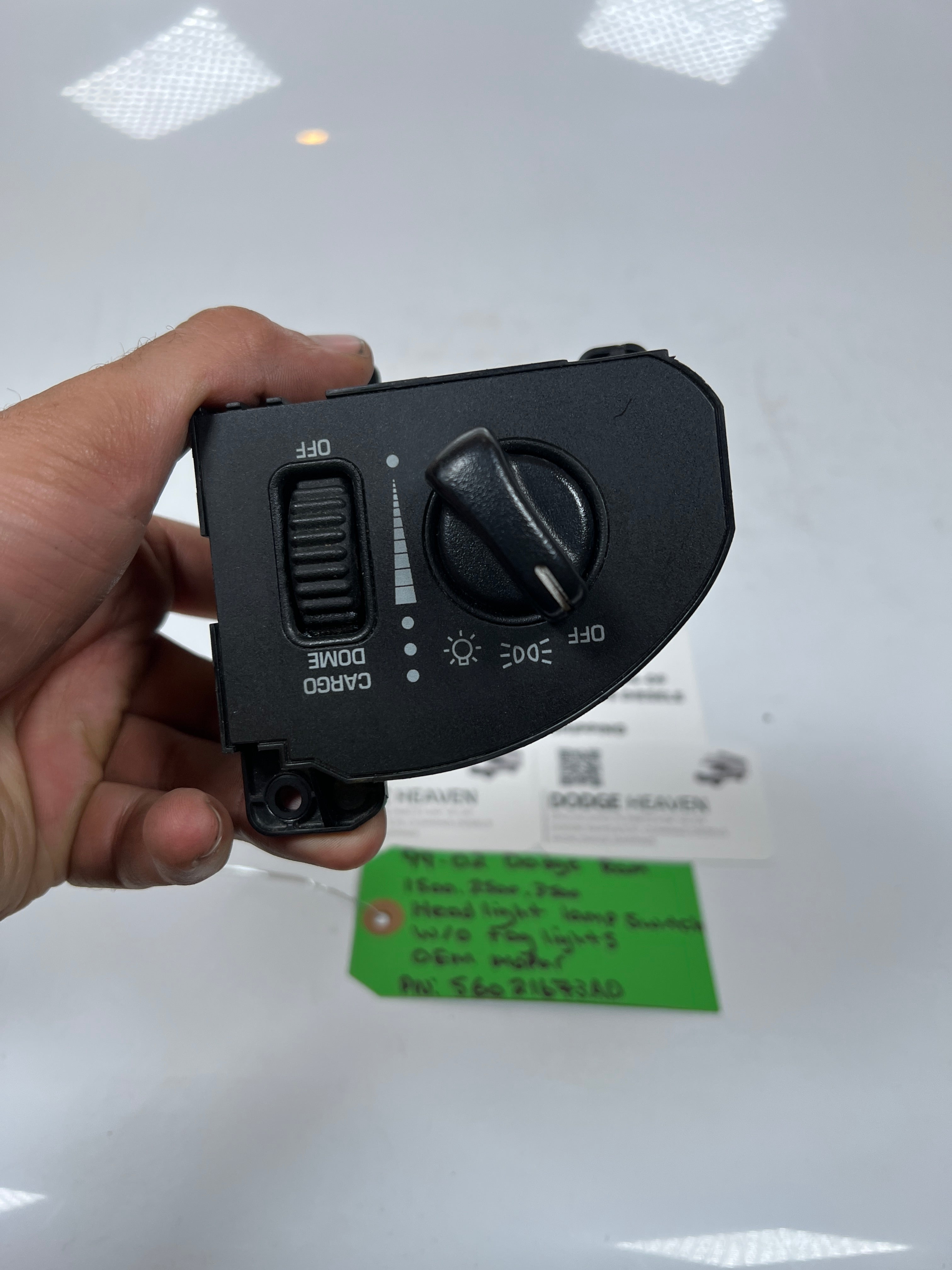 1999-2002 Dodge Ram Headlight Cargo Dome Light Switch