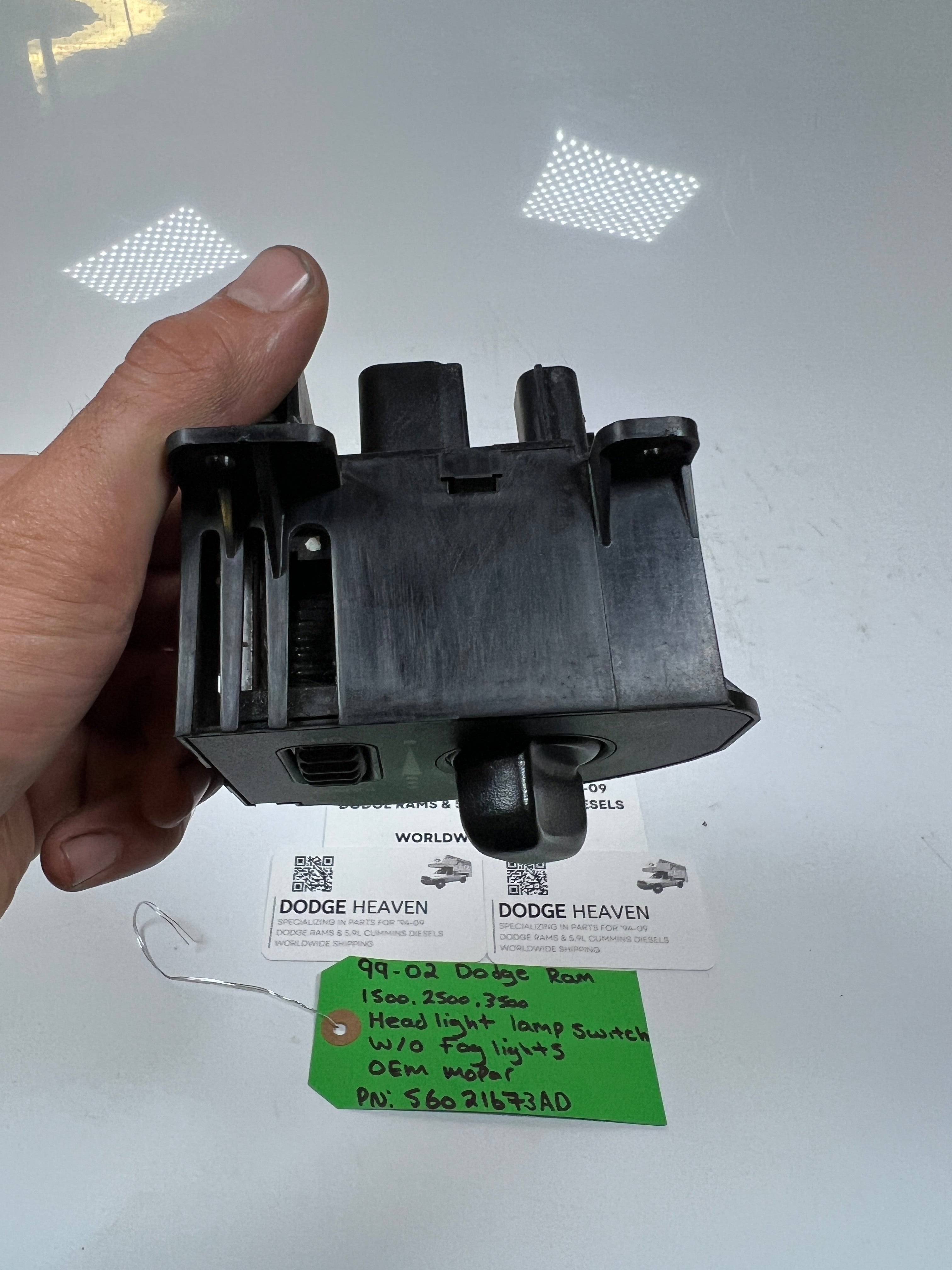 1999-2002 Dodge Ram Headlight Cargo Dome Light Switch