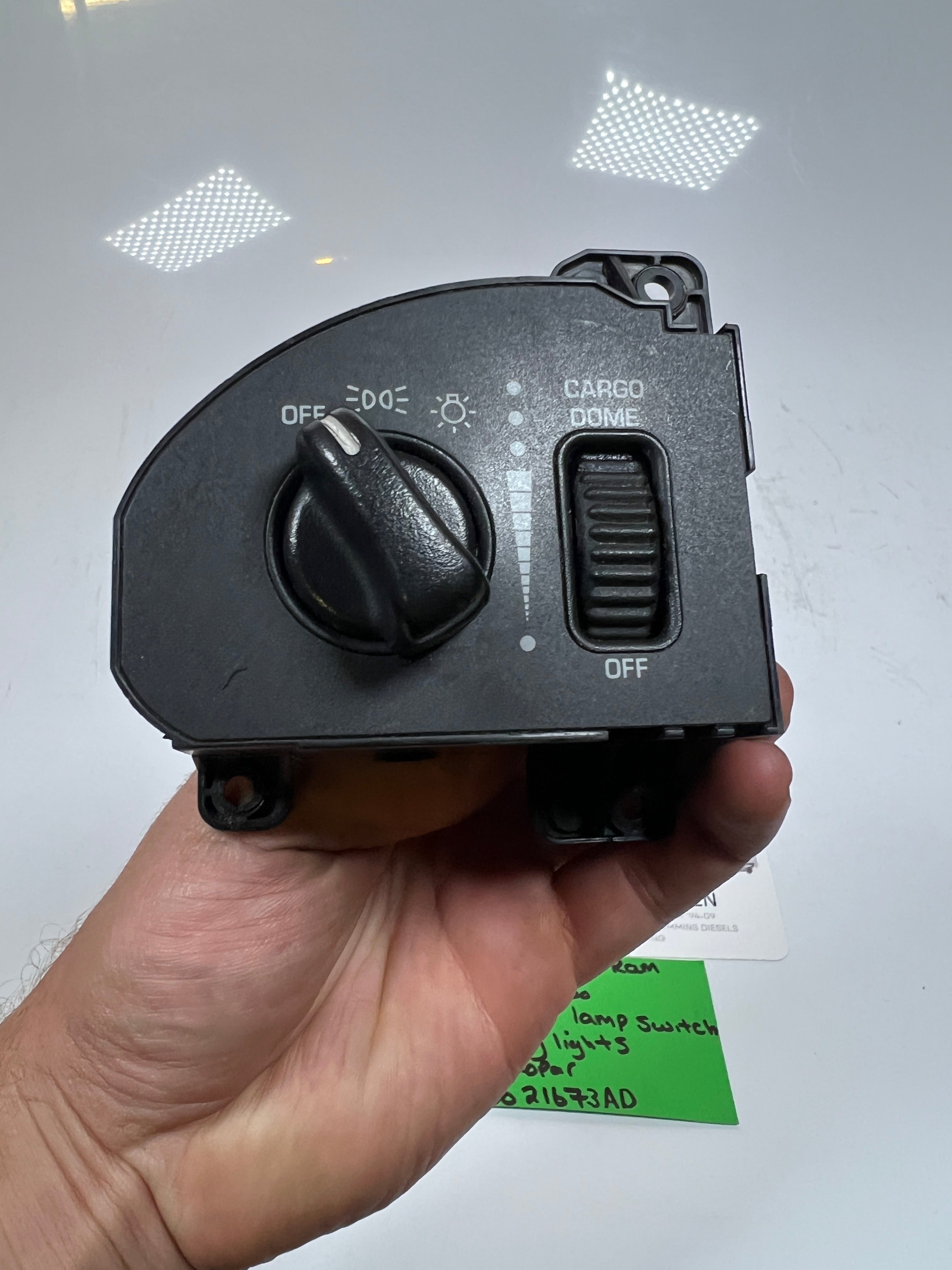 1999-2002 Dodge Ram Headlight Cargo Dome Light Switch