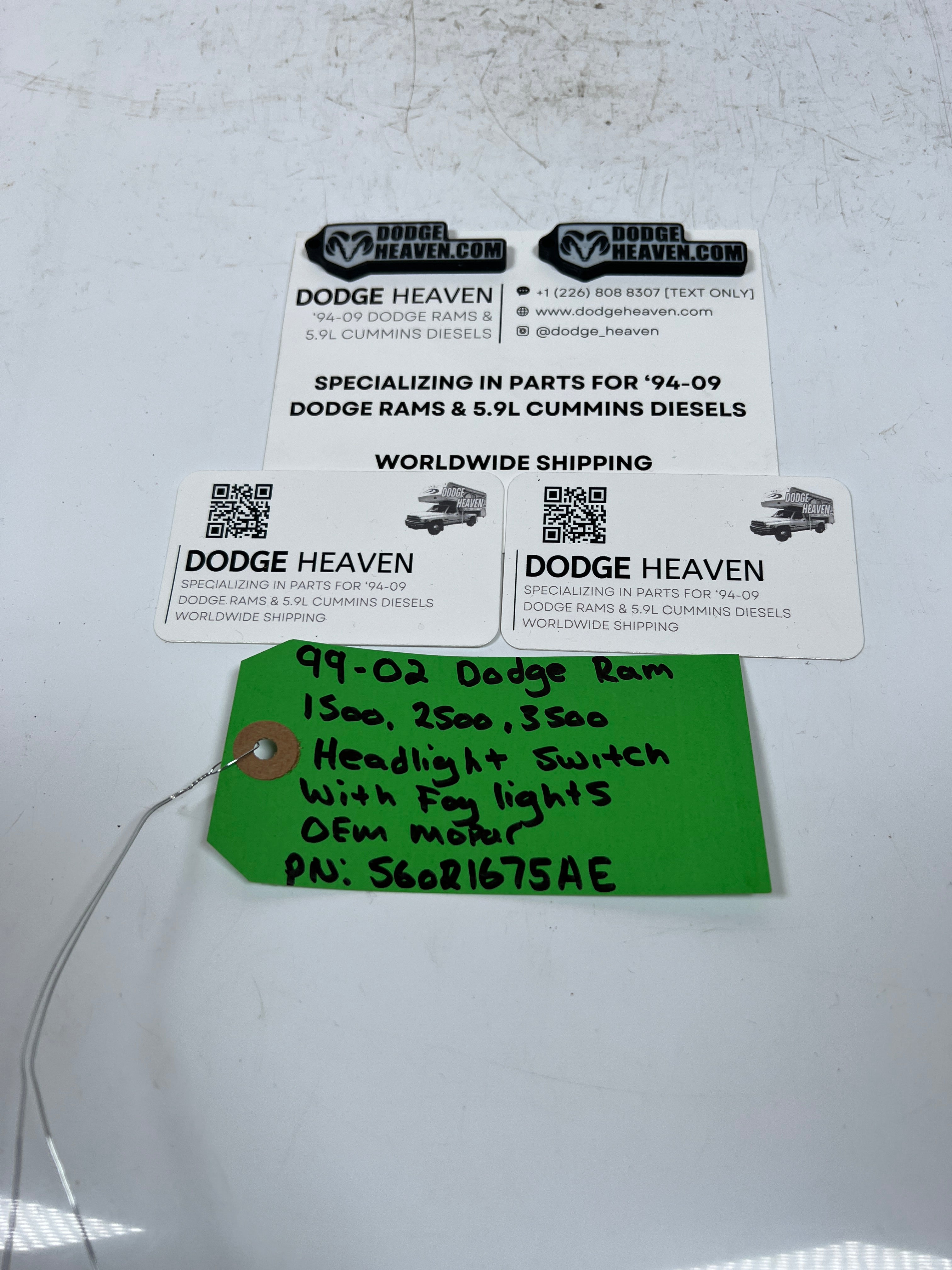 1999-2002 Dodge Ram Headlight Fog Light Cargo Dome Switch