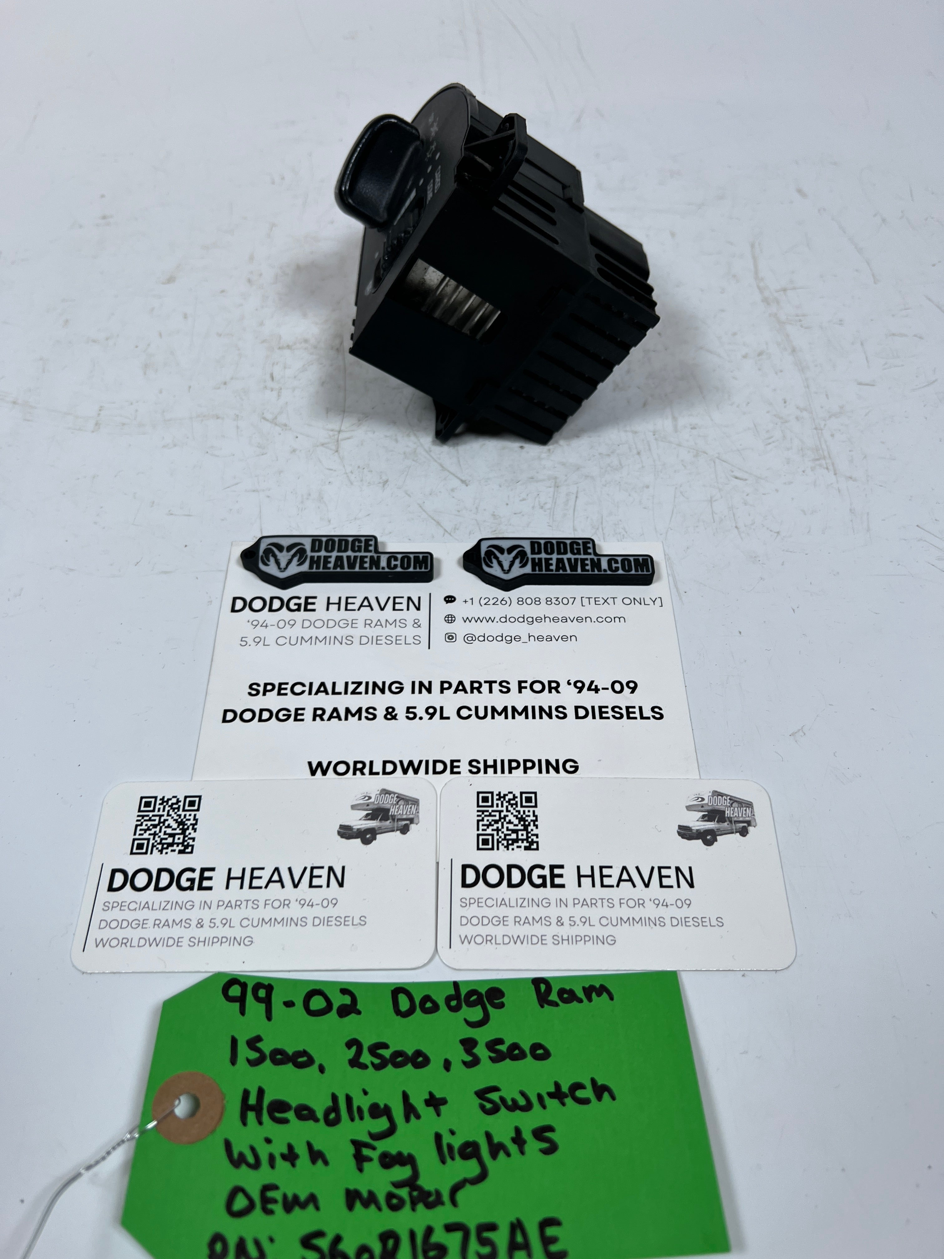1999-2002 Dodge Ram Headlight Fog Light Cargo Dome Switch