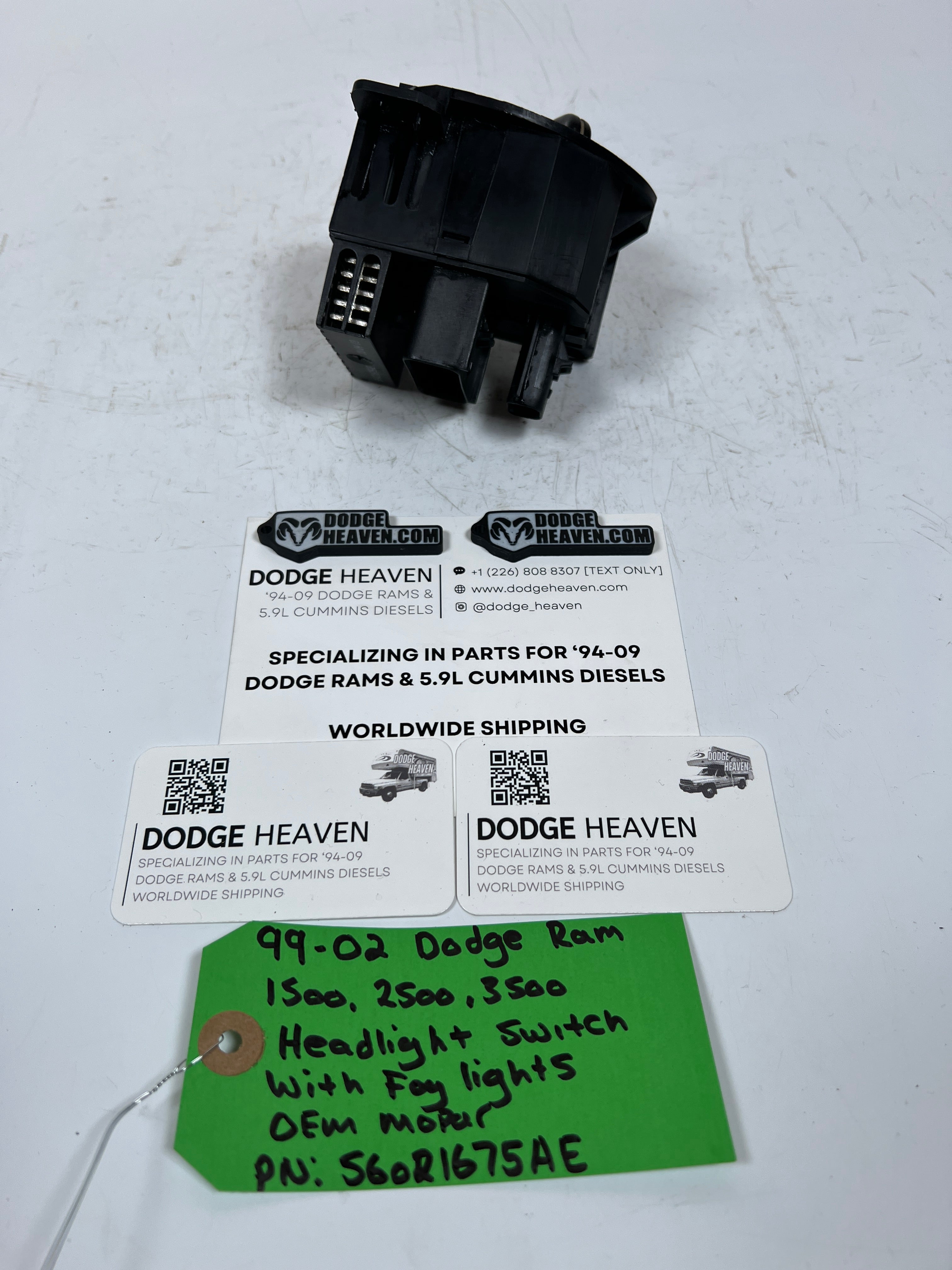 1999-2002 Dodge Ram Headlight Fog Light Cargo Dome Switch