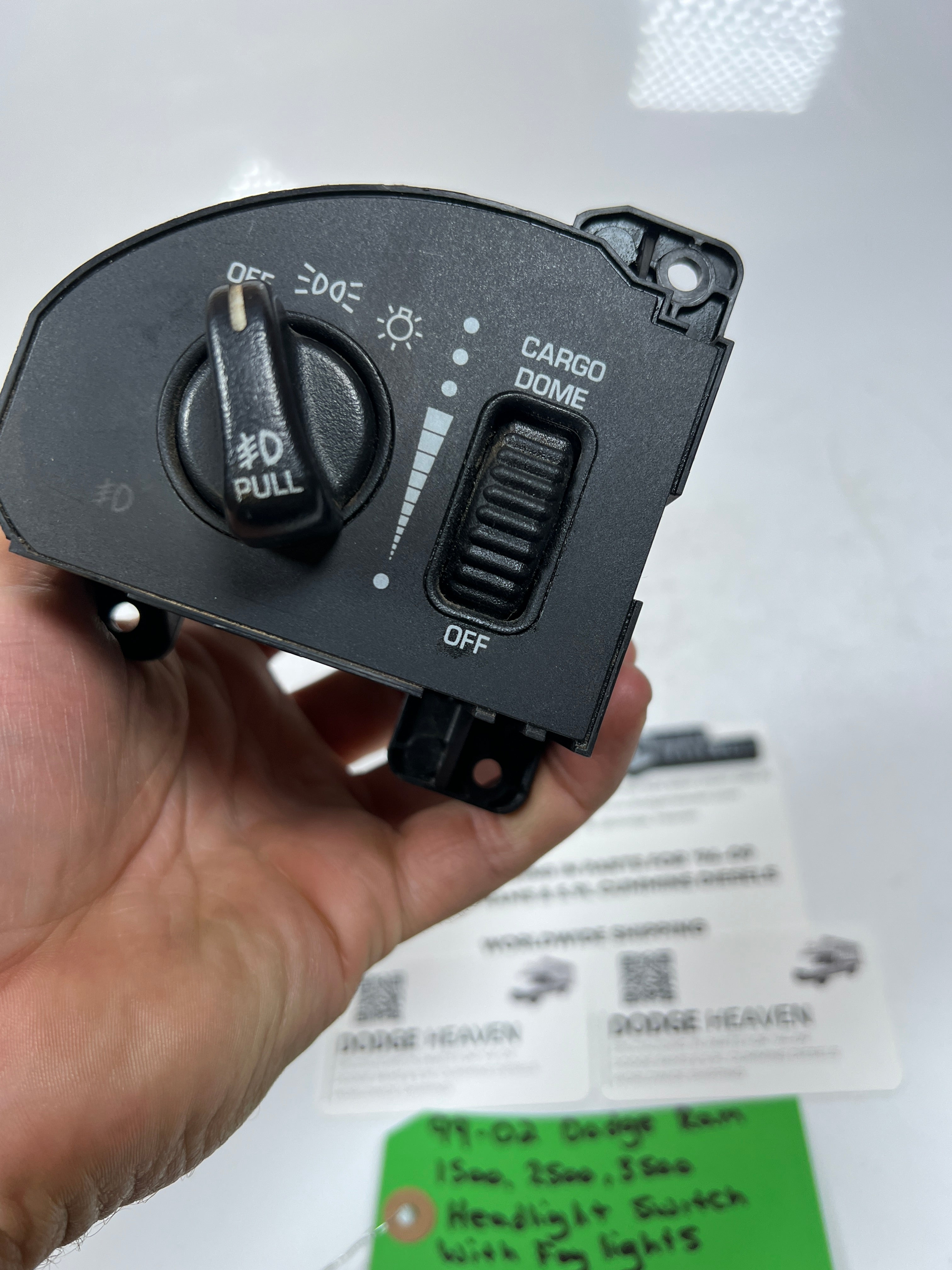 1999-2002 Dodge Ram Headlight Fog Light Cargo Dome Switch