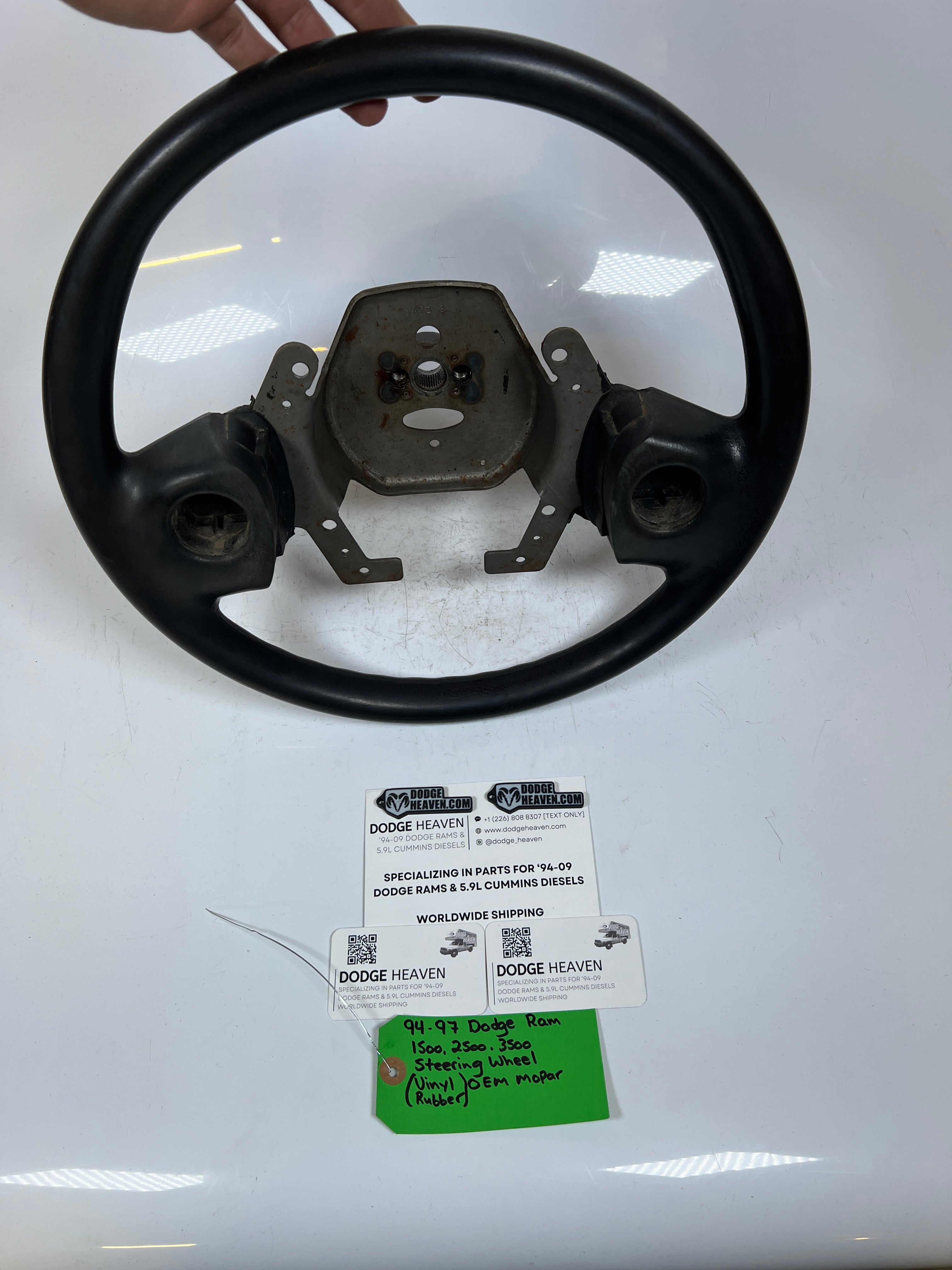 1994-1997 Dodge Ram 1500 2500 3500 Steering Wheel Vinyl Rubber